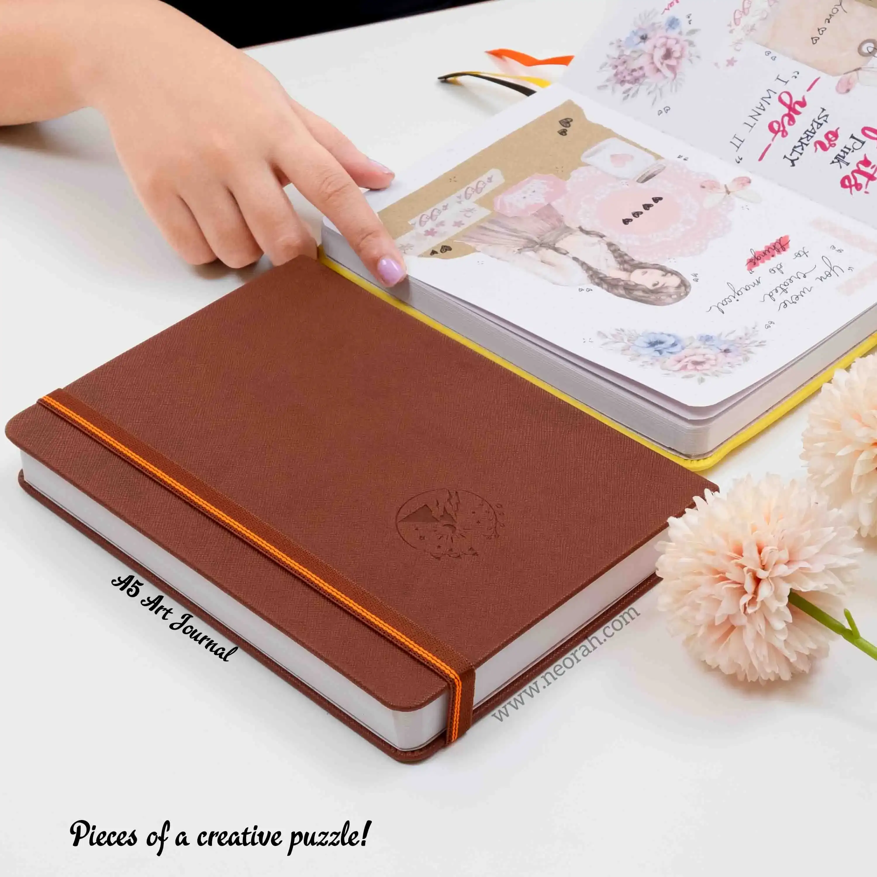 A5 - ART JOURNAL - DOT GRID - 200 GSM - Image 125