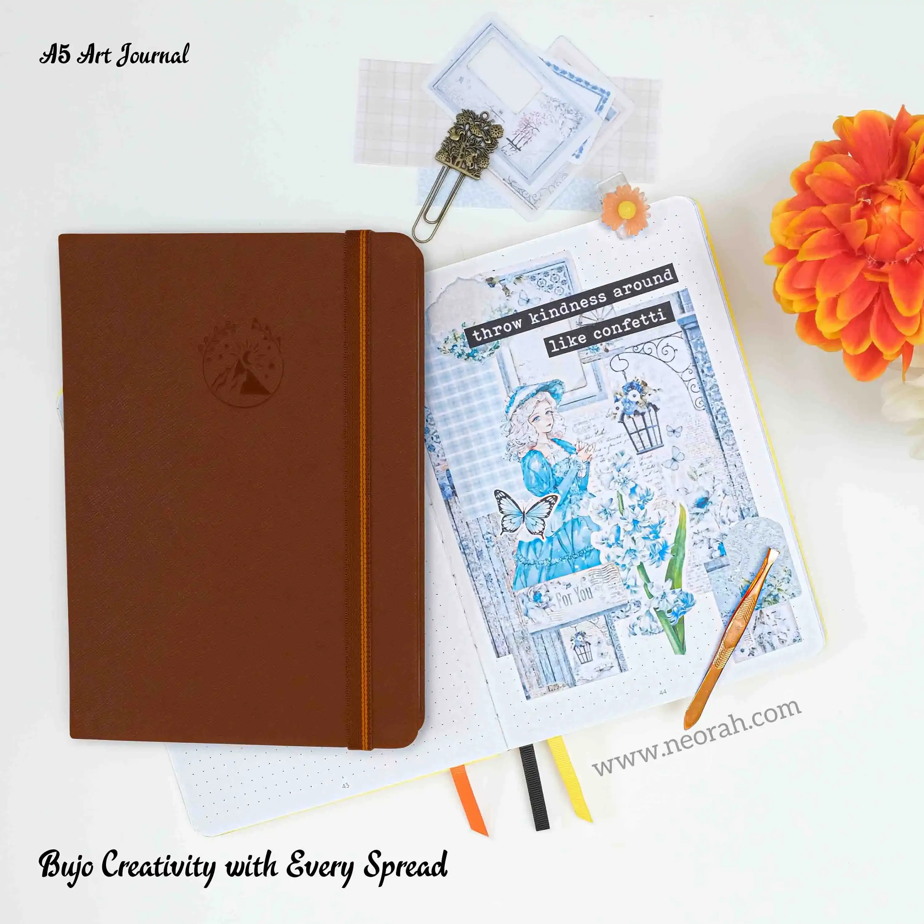 A5 - ART JOURNAL - DOT GRID - 200 GSM - Image 129
