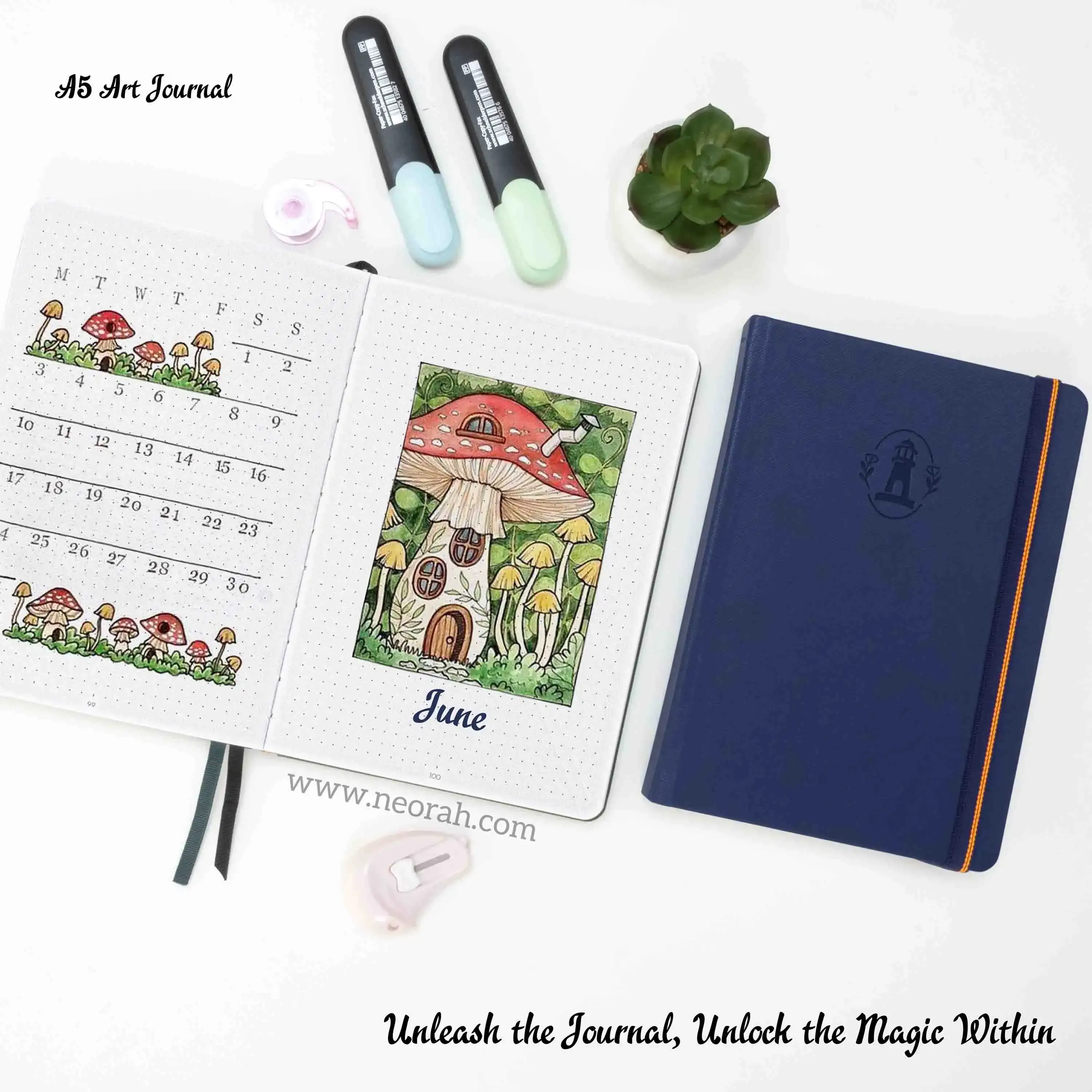 A5 - ART JOURNAL - DOT GRID - 200 GSM - Image 140