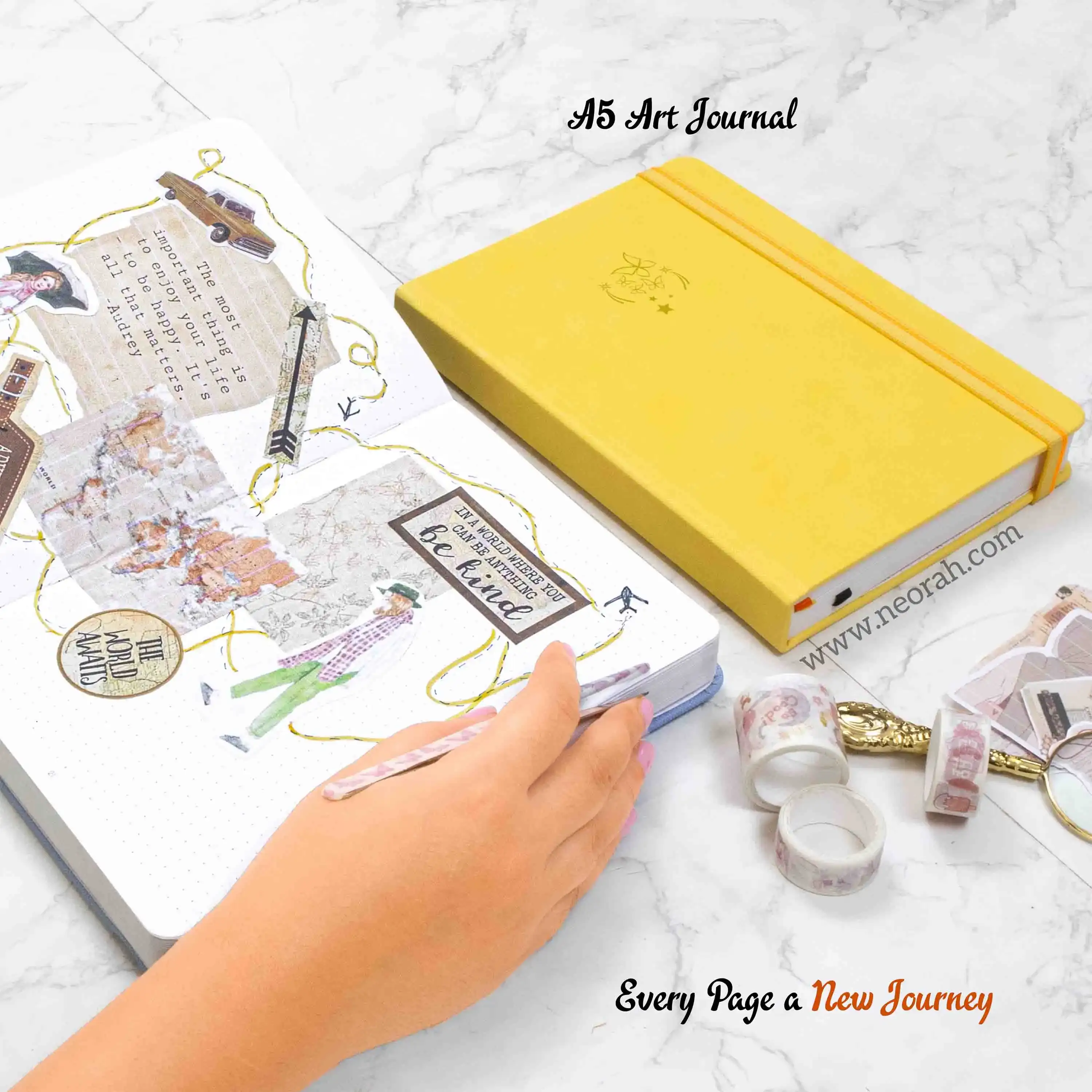 A5 - ART JOURNAL - DOT GRID - 200 GSM - Image 15