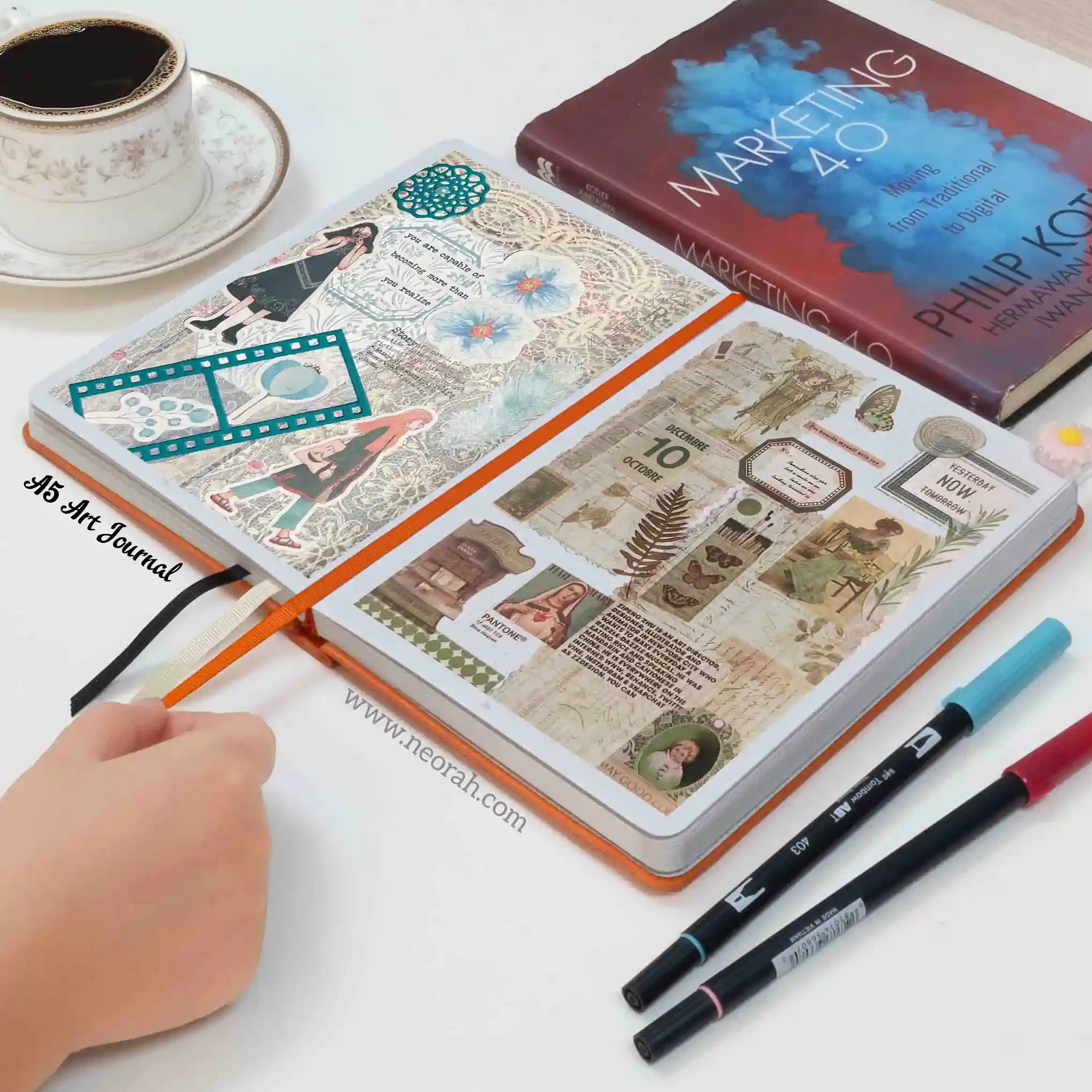 A5 - ART JOURNAL - DOT GRID - 200 GSM - Image 157