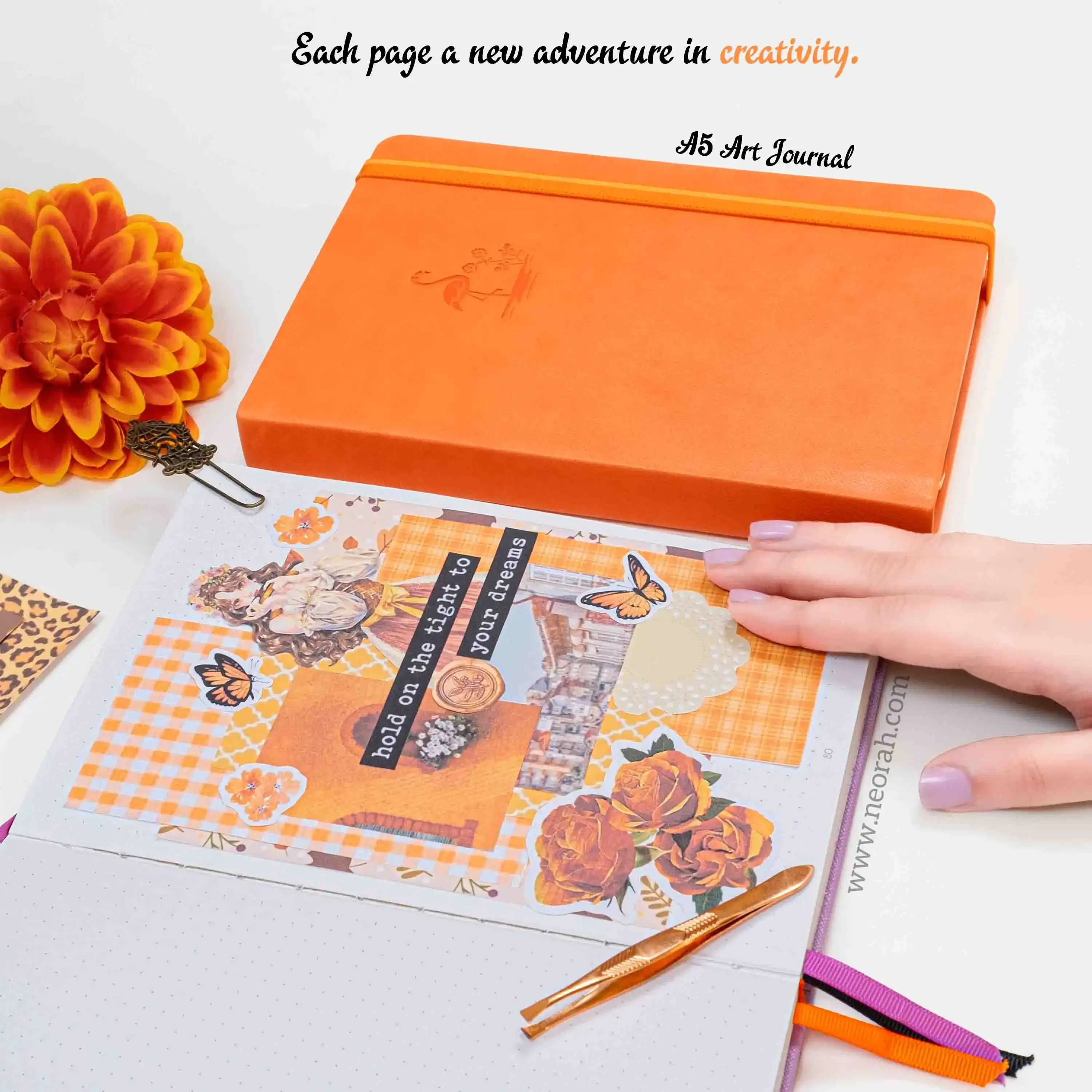 A5 - ART JOURNAL - DOT GRID - 200 GSM - Image 158