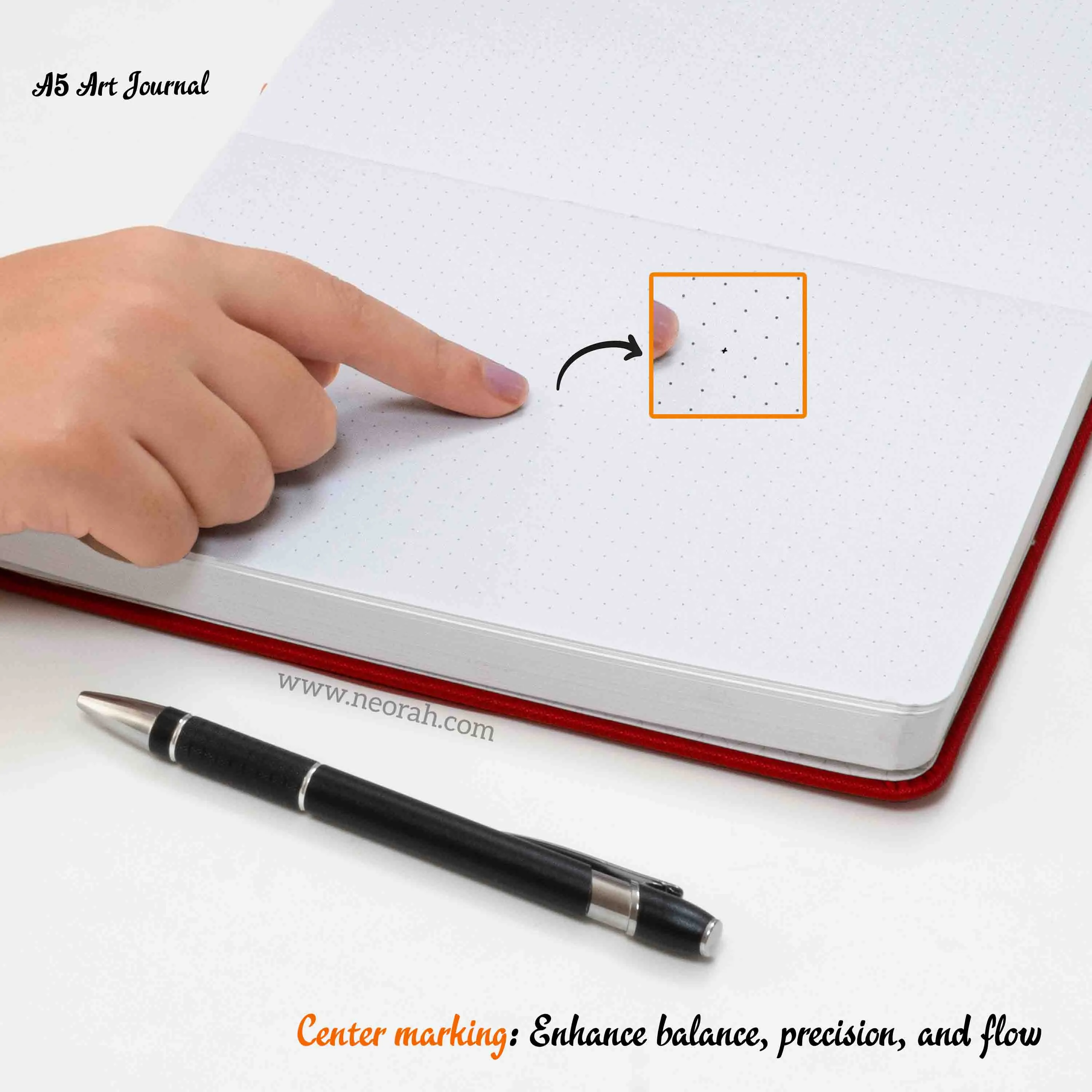 A5 - ART JOURNAL - DOT GRID - 200 GSM - Image 168