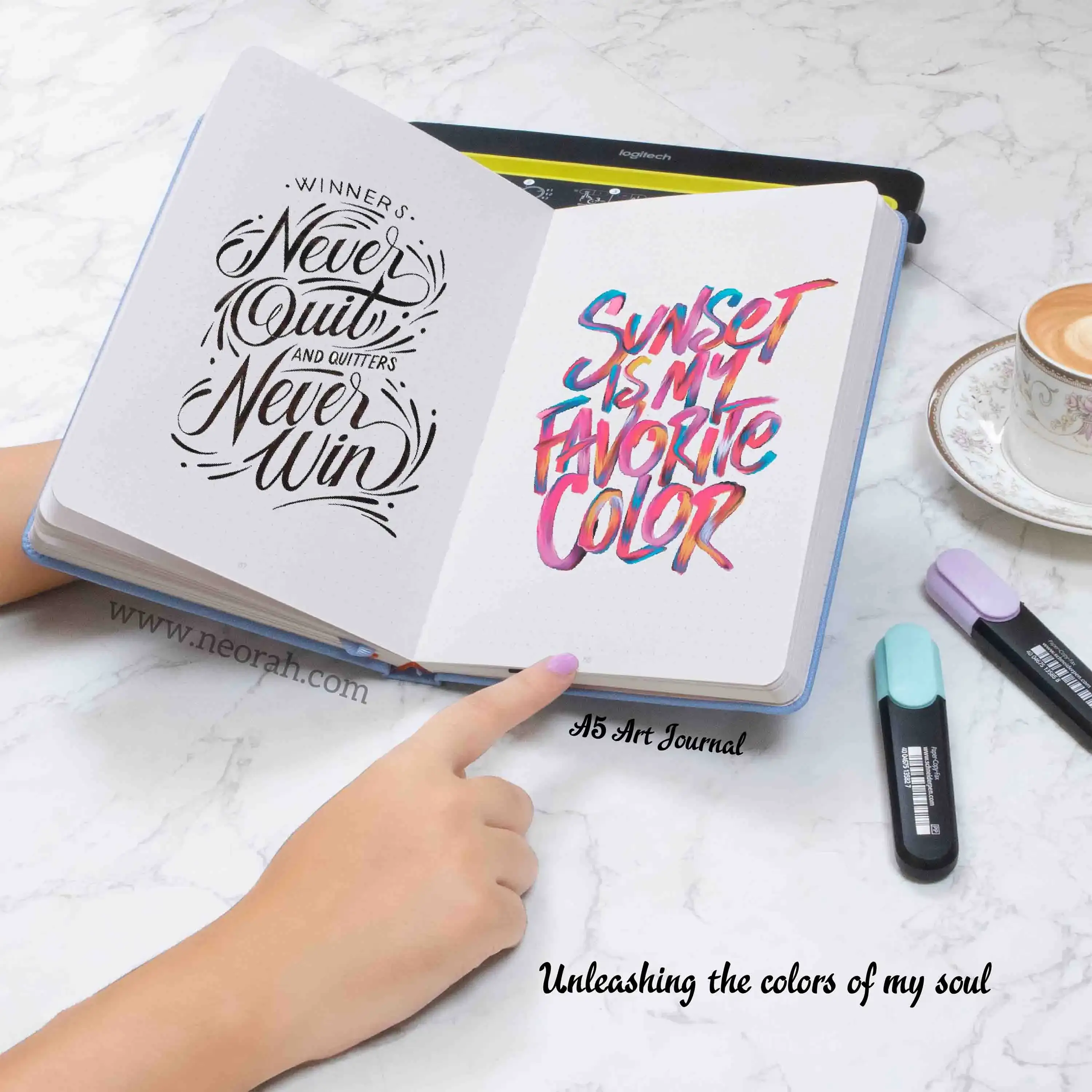 A5 - ART JOURNAL - DOT GRID - 200 GSM - Image 57