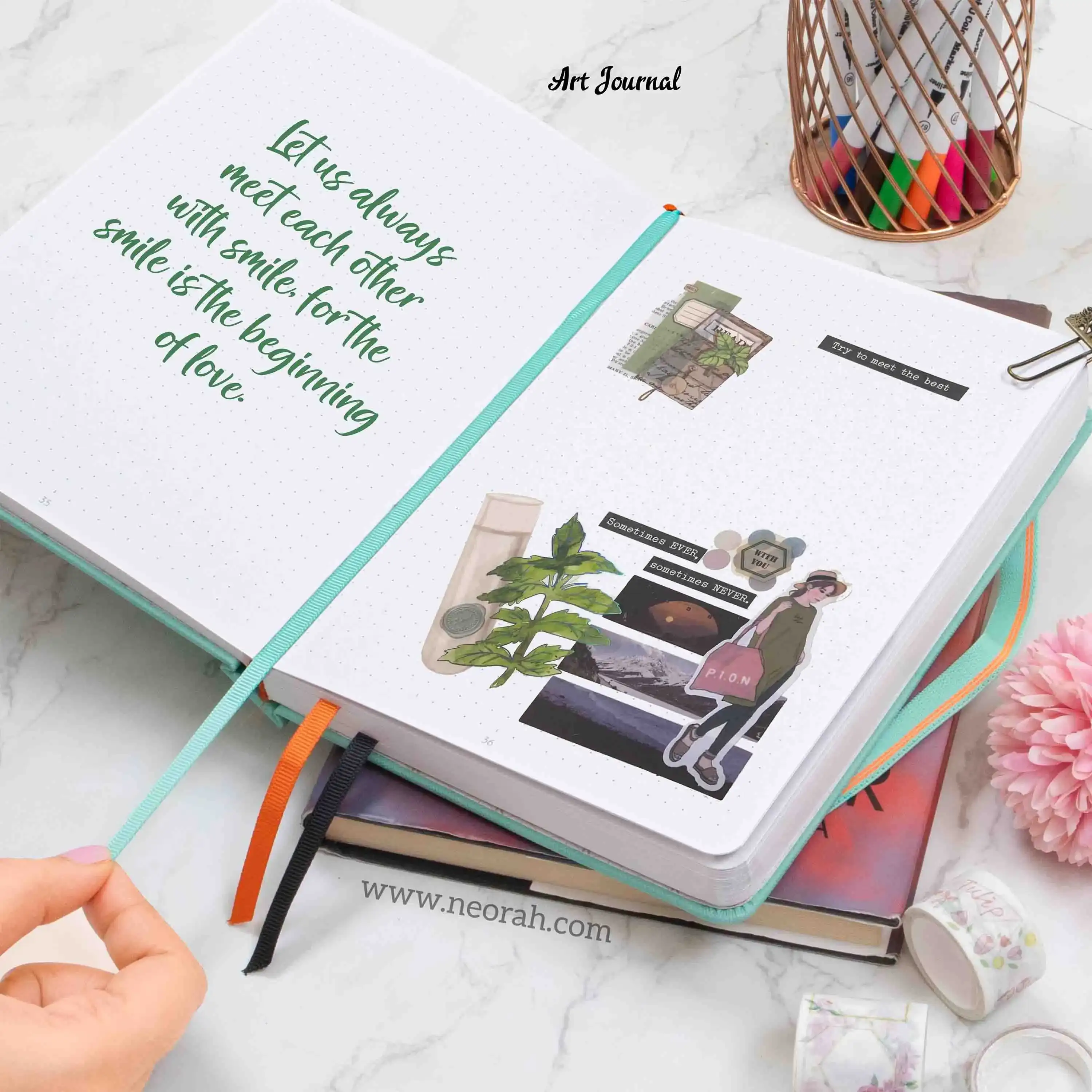 A5 - ART JOURNAL - DOT GRID - 200 GSM - Image 90