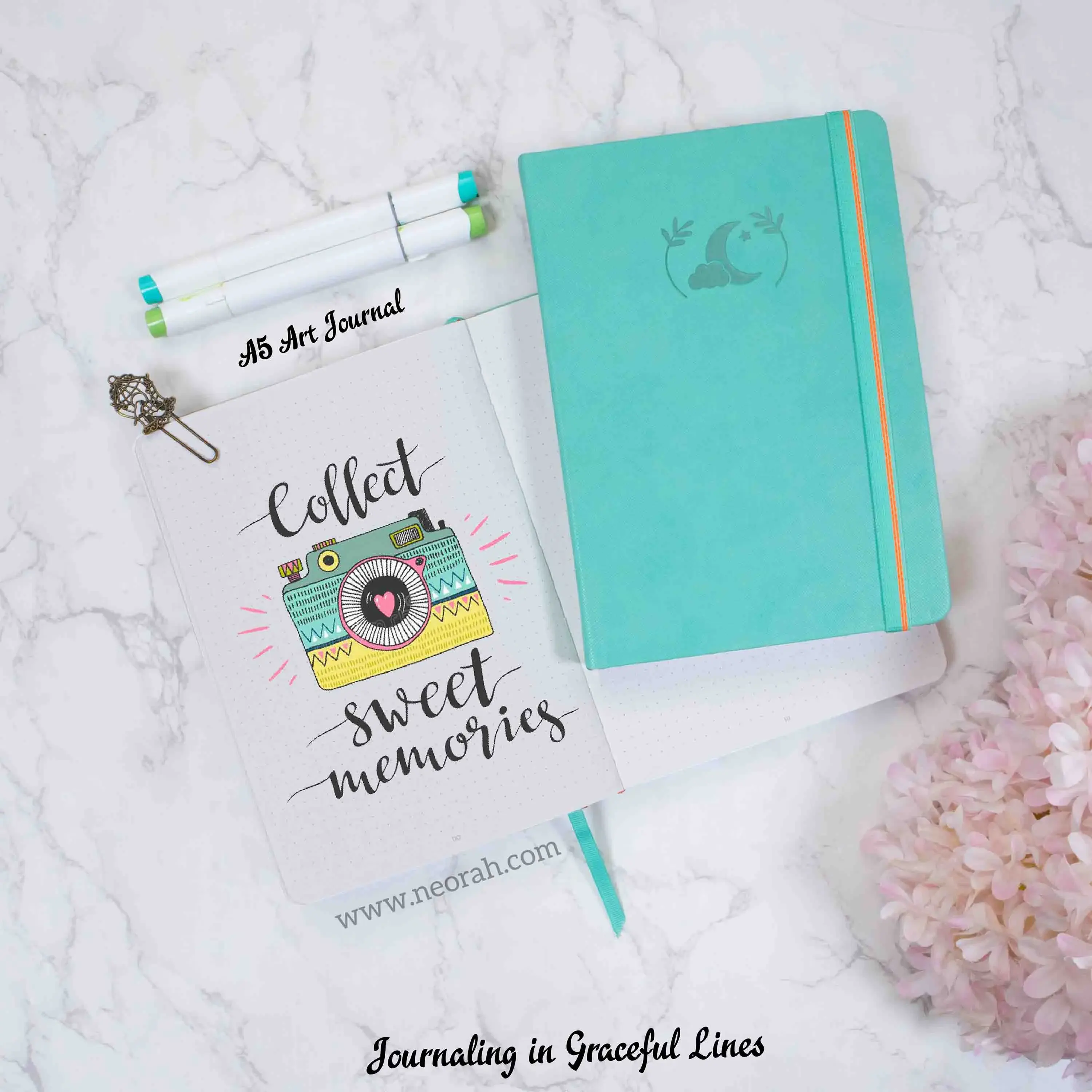A5 - ART JOURNAL - DOT GRID - 200 GSM - Image 94