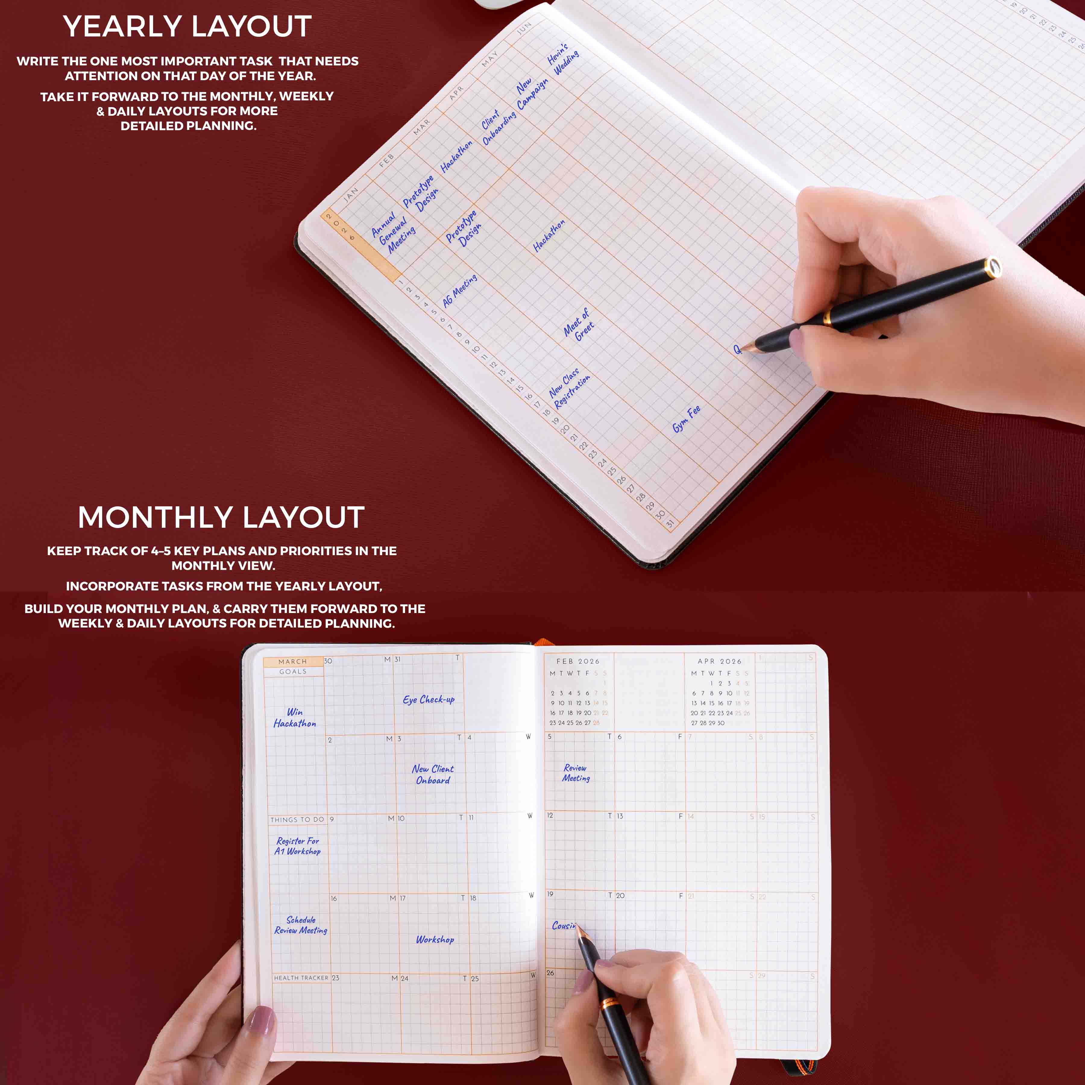 A5 - 2026 - DAILY PLANNER - HARD COVER - Image 8
