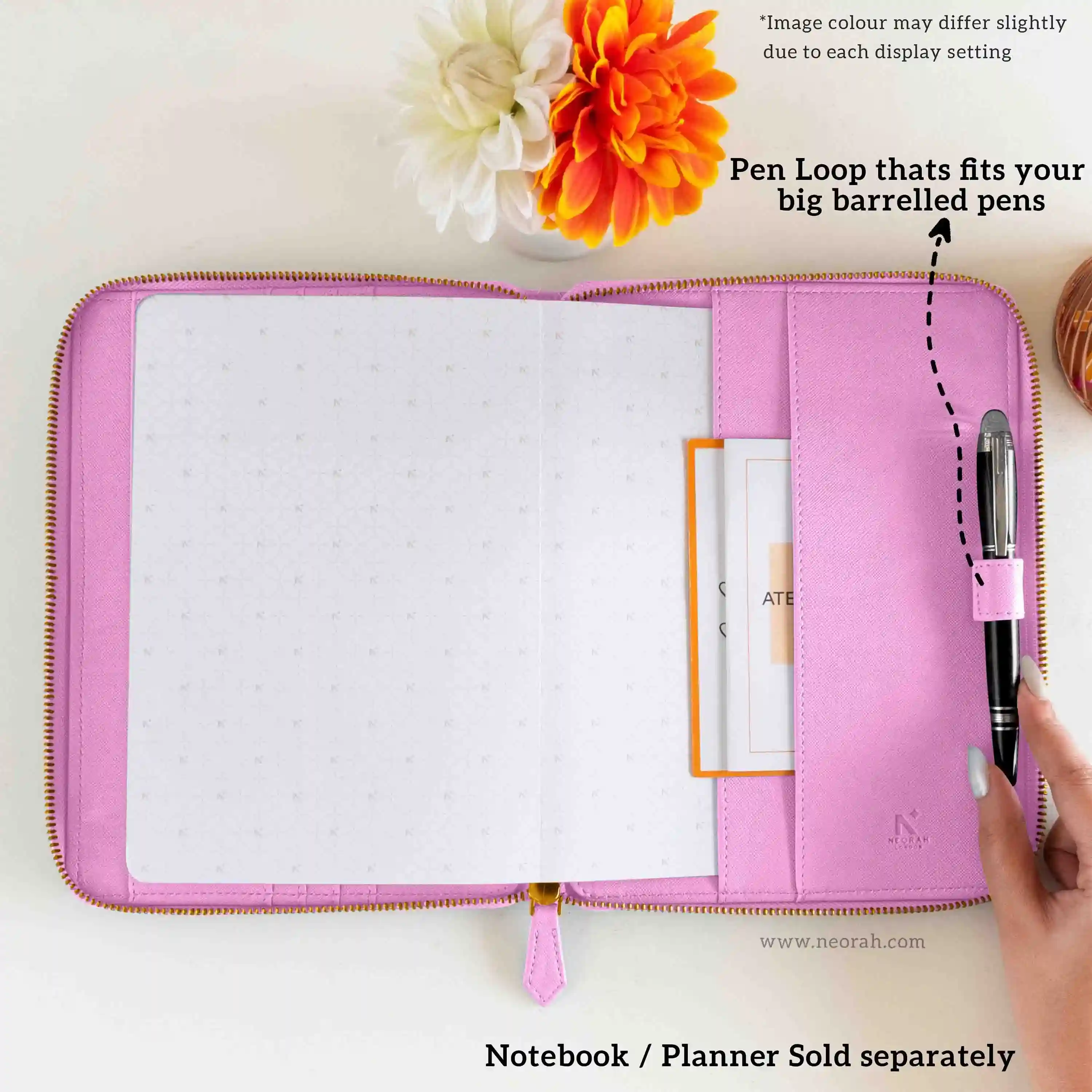 A5 - REFILLABLE QUILTED ORGANISER SLEEVE - ZIP - Image 100