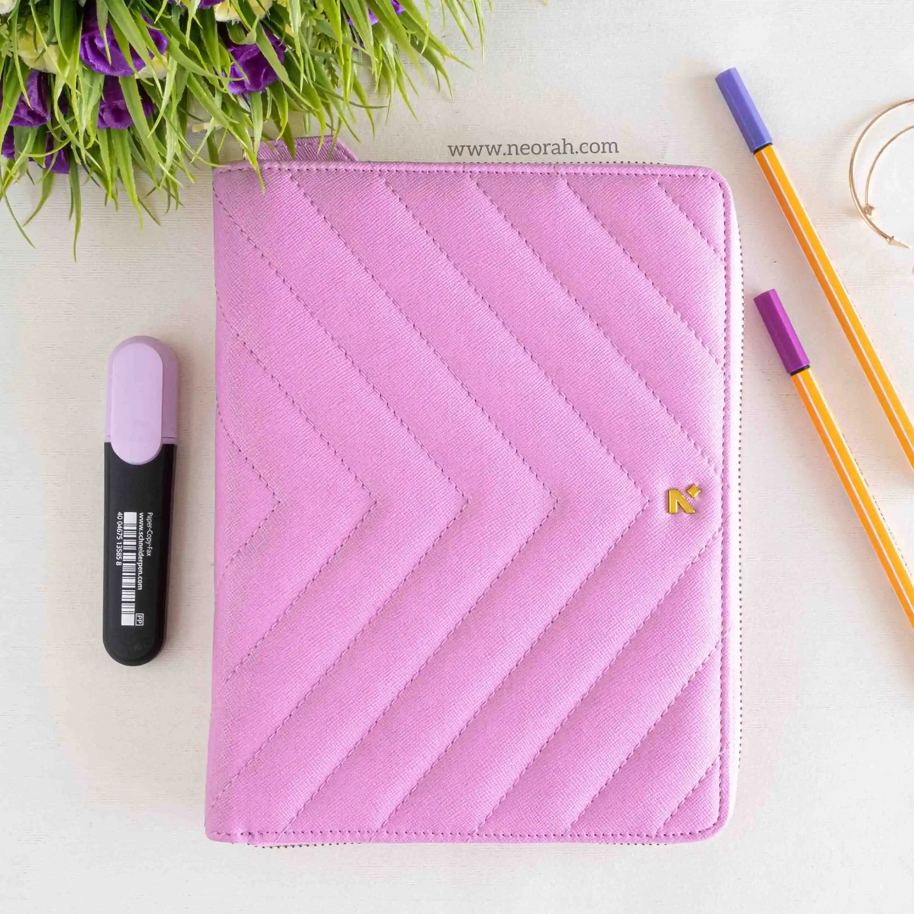A5 - REFILLABLE QUILTED ORGANISER SLEEVE - ZIP - Image 101