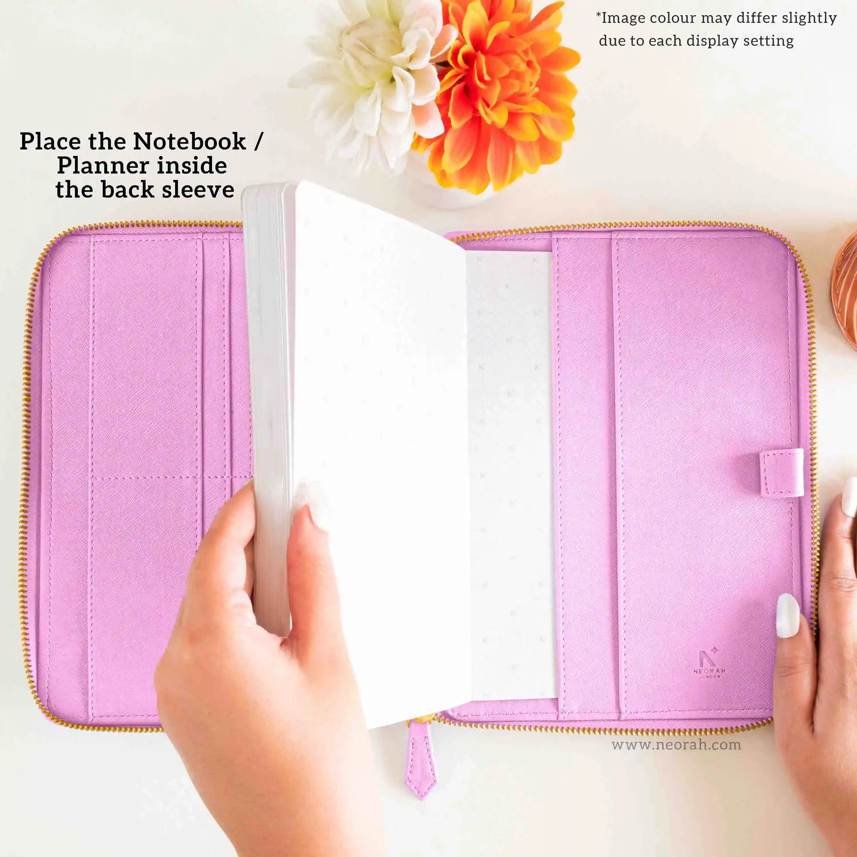 A5 - REFILLABLE QUILTED ORGANISER SLEEVE - ZIP - Image 105