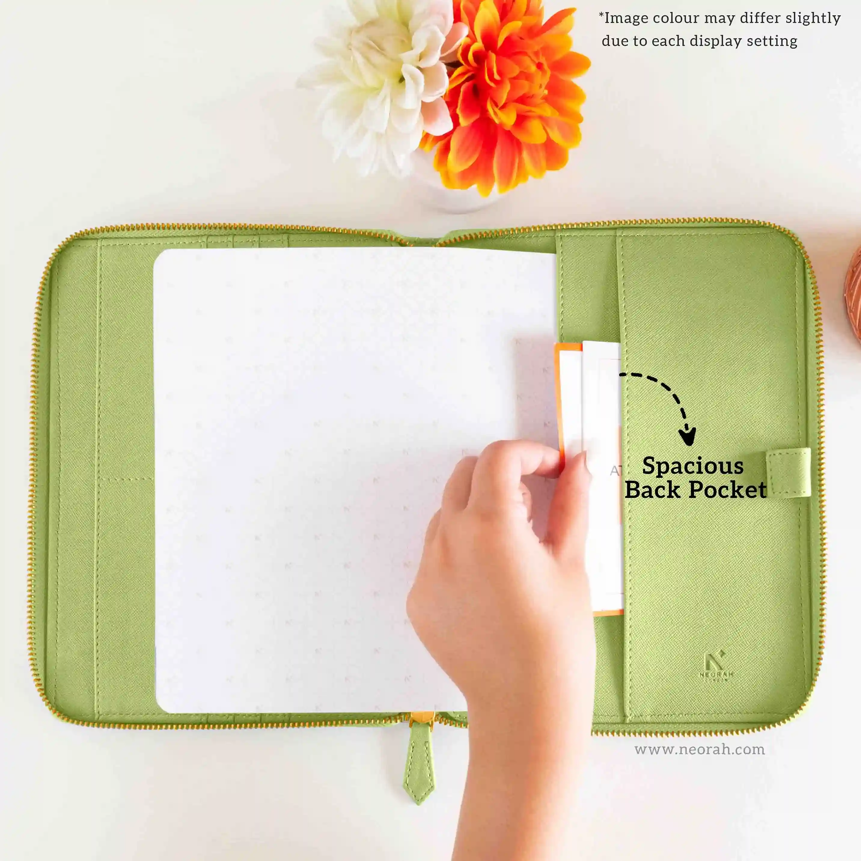 A5 - REFILLABLE QUILTED ORGANISER SLEEVE - ZIP - Image 121