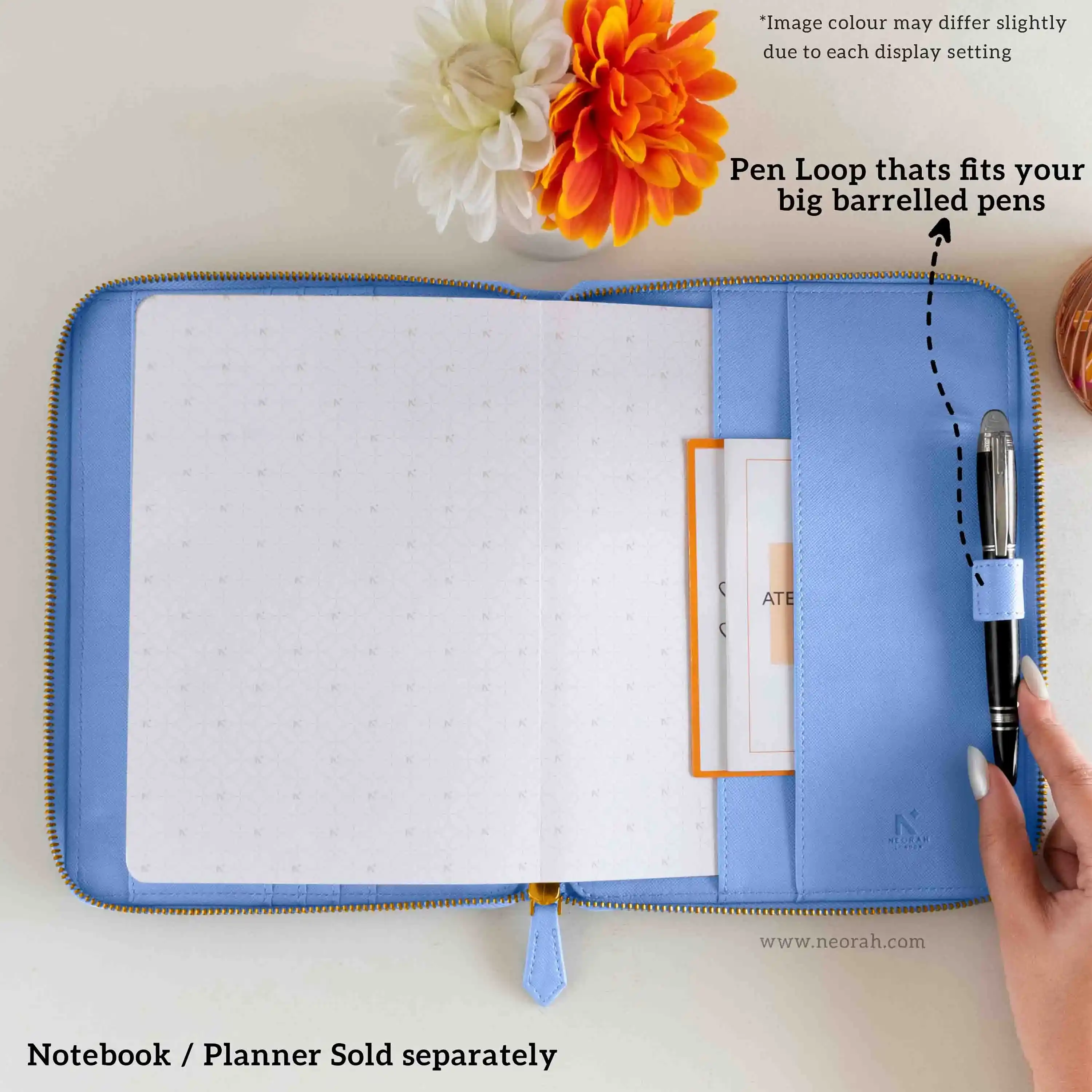 A5 - REFILLABLE QUILTED ORGANISER SLEEVE - ZIP - Image 131