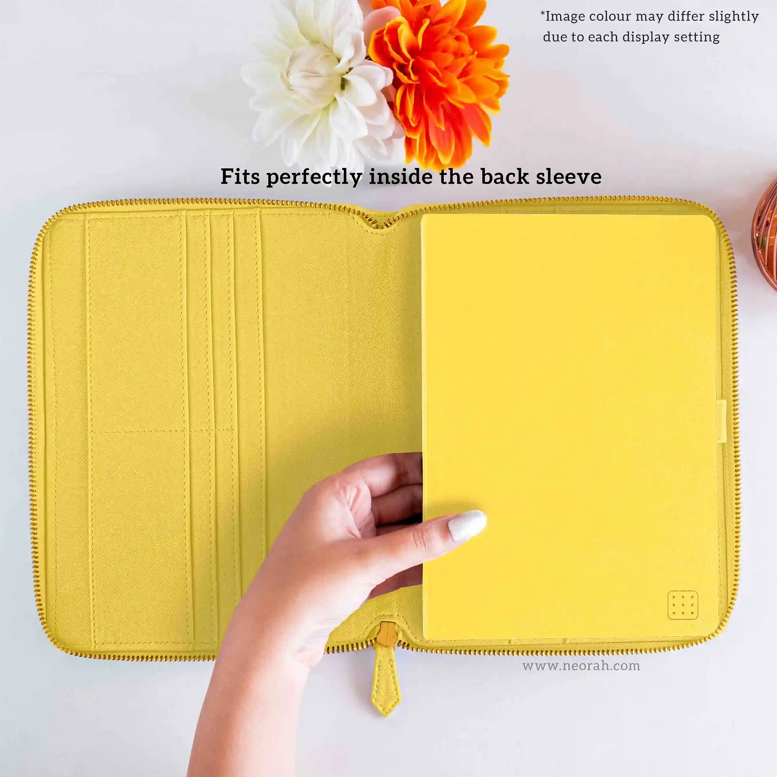 A5 - REFILLABLE QUILTED ORGANISER SLEEVE - ZIP - Image 148