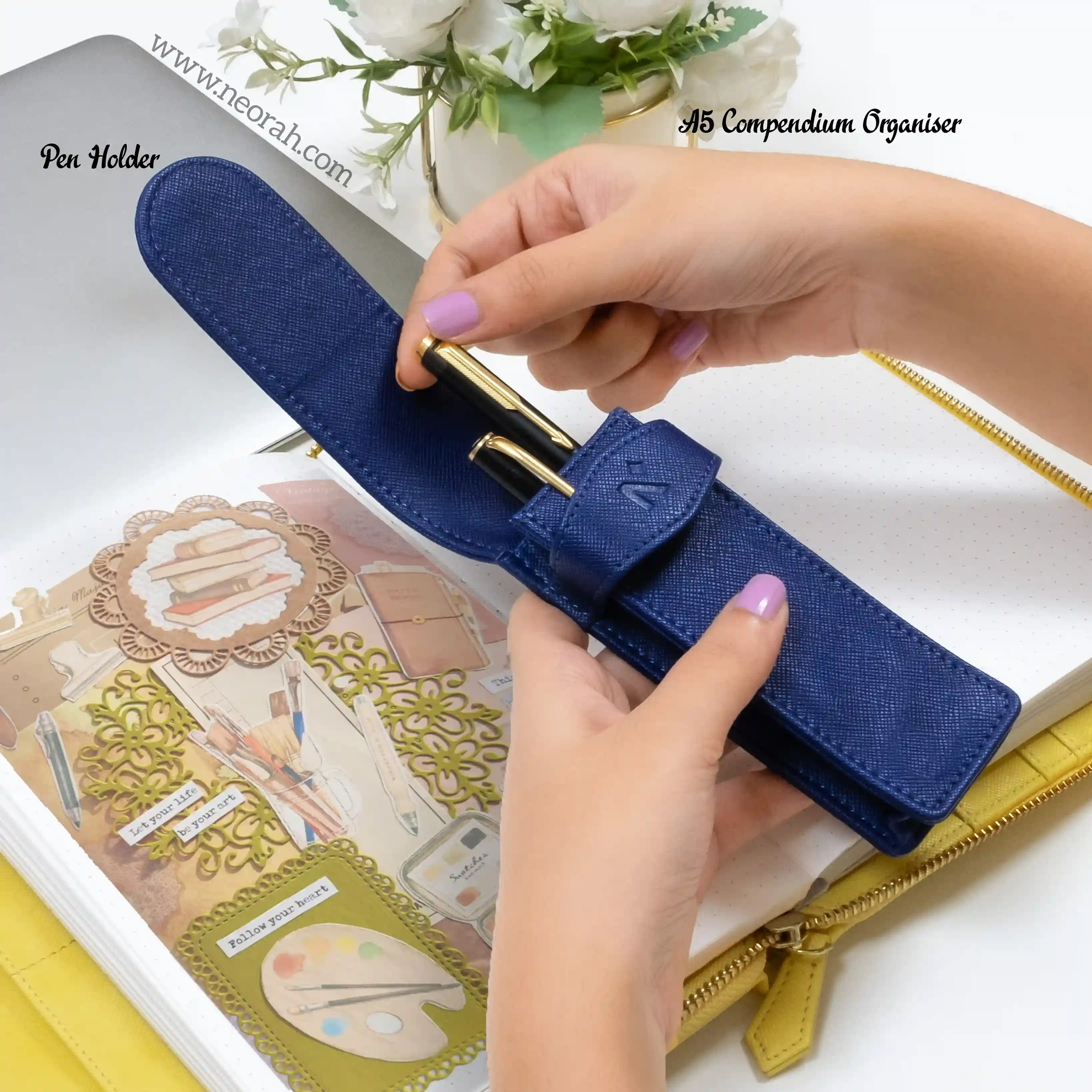 A5 - REFILLABLE QUILTED ORGANISER SLEEVE - ZIP - Image 155