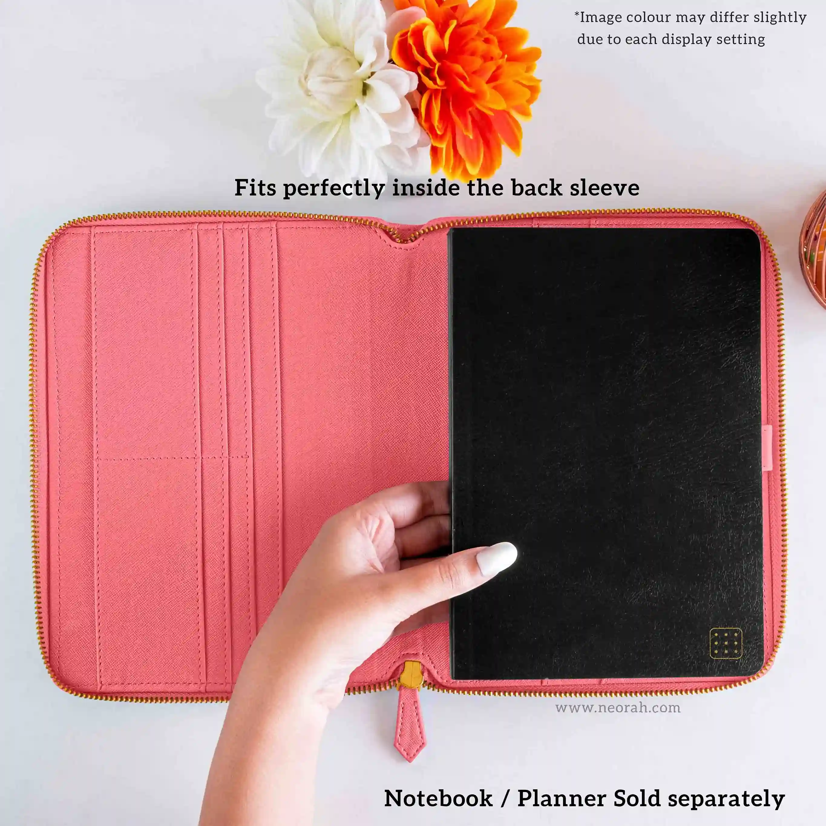 A5 - REFILLABLE QUILTED ORGANISER SLEEVE - ZIP - Image 158