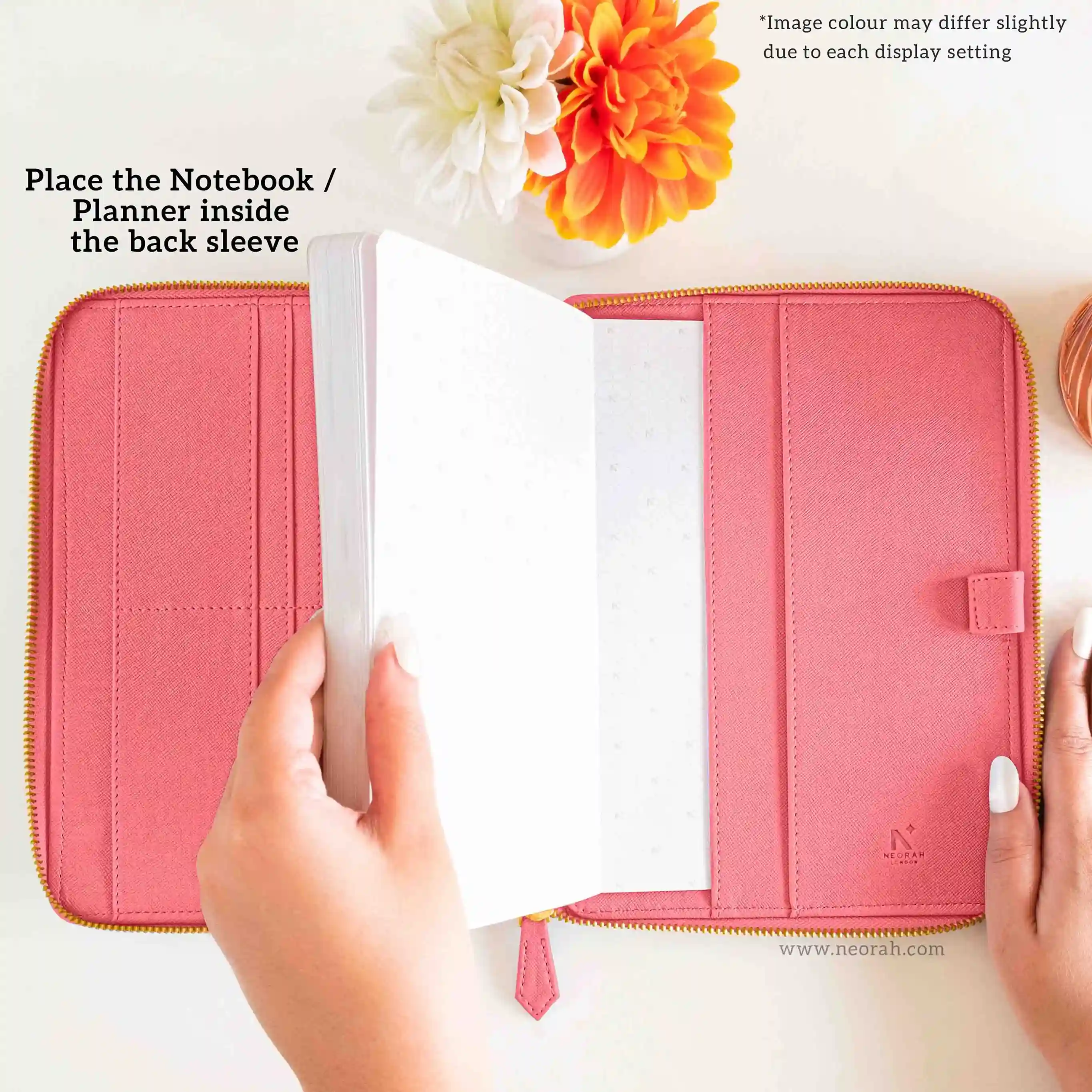 A5 - REFILLABLE QUILTED ORGANISER SLEEVE - ZIP - Image 167