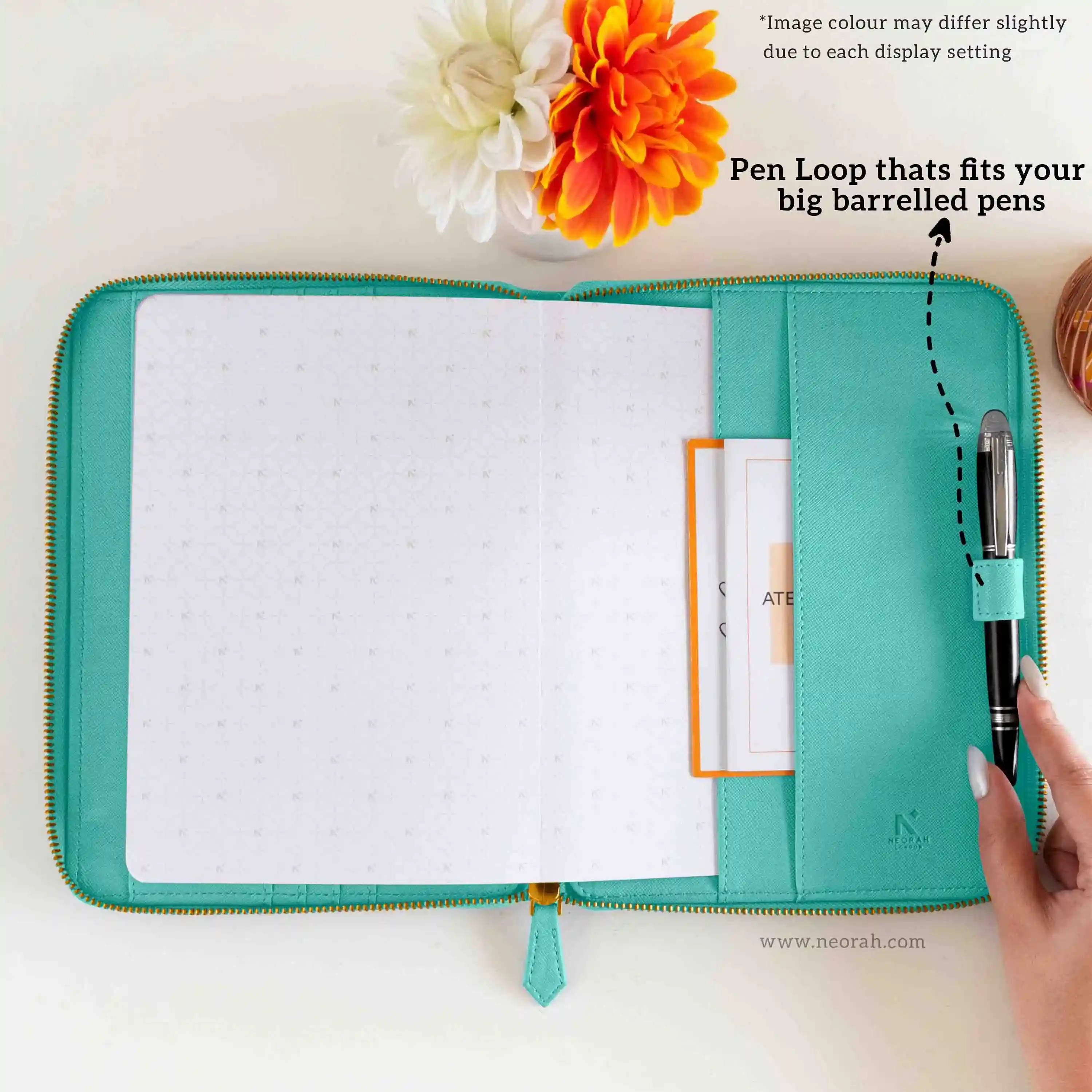 A5 - REFILLABLE QUILTED ORGANISER SLEEVE - ZIP - Image 201