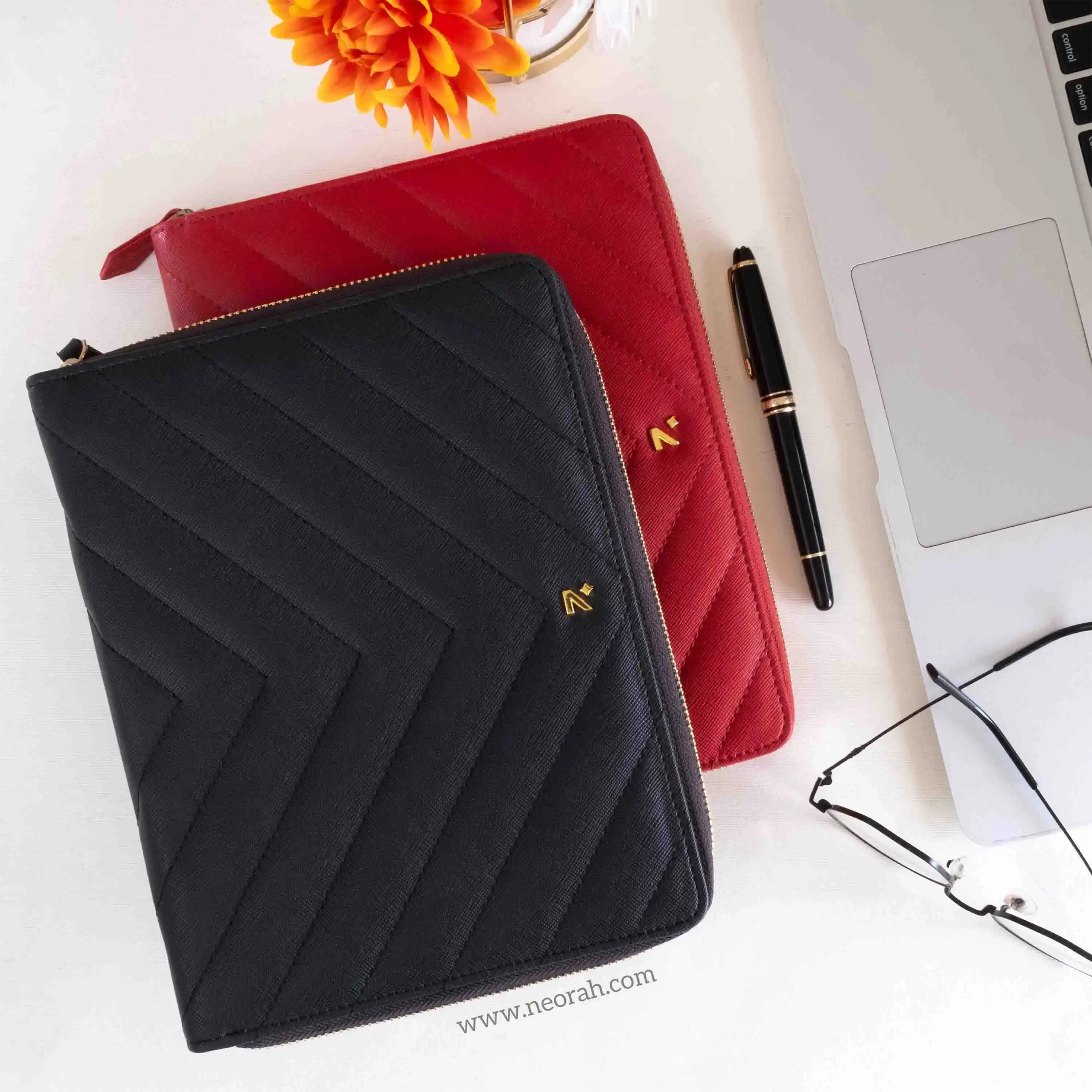 A5 - REFILLABLE QUILTED ORGANISER SLEEVE - ZIP - Image 27