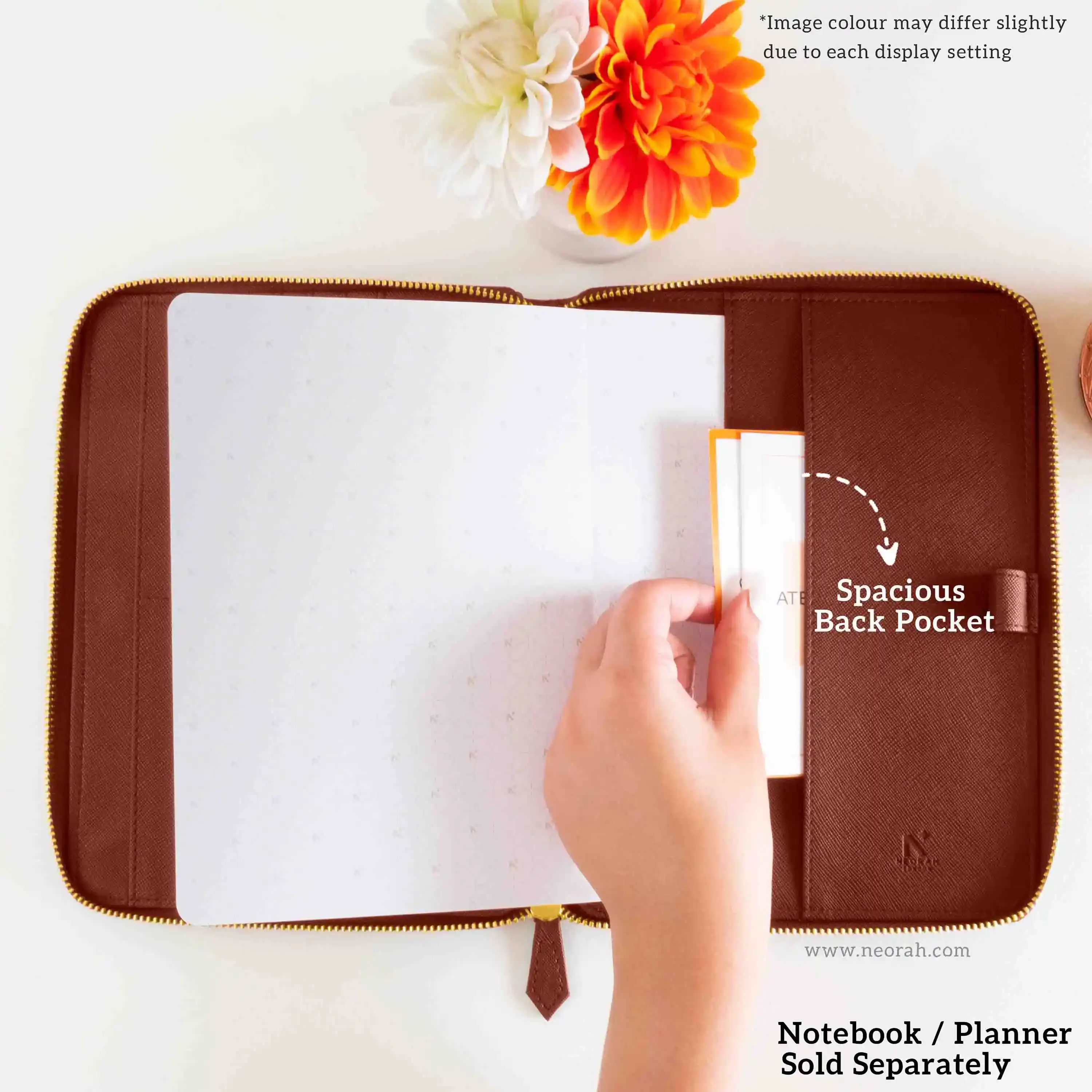 A5 - REFILLABLE QUILTED ORGANISER SLEEVE - ZIP - Image 47
