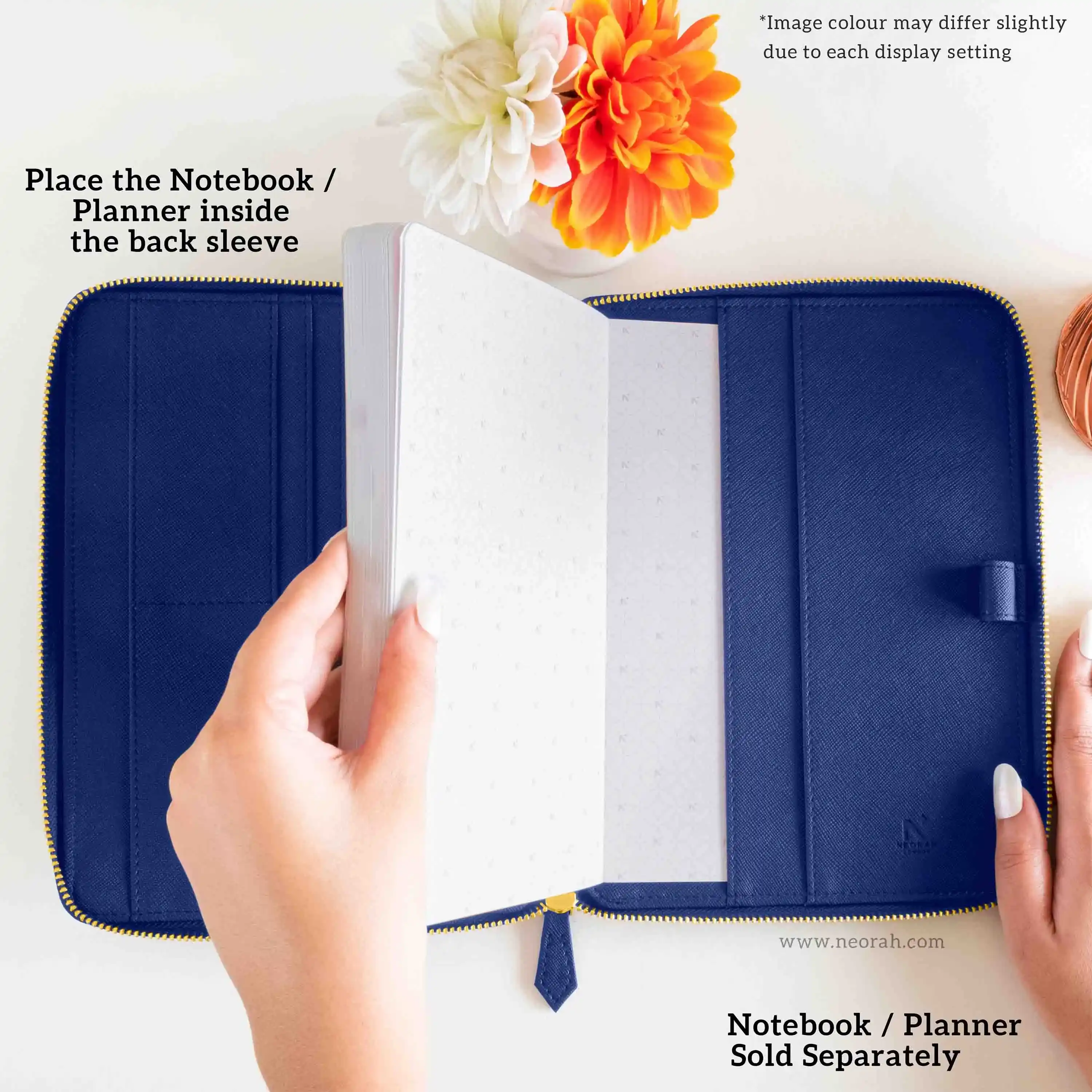 A5 - REFILLABLE QUILTED ORGANISER SLEEVE - ZIP - Image 69