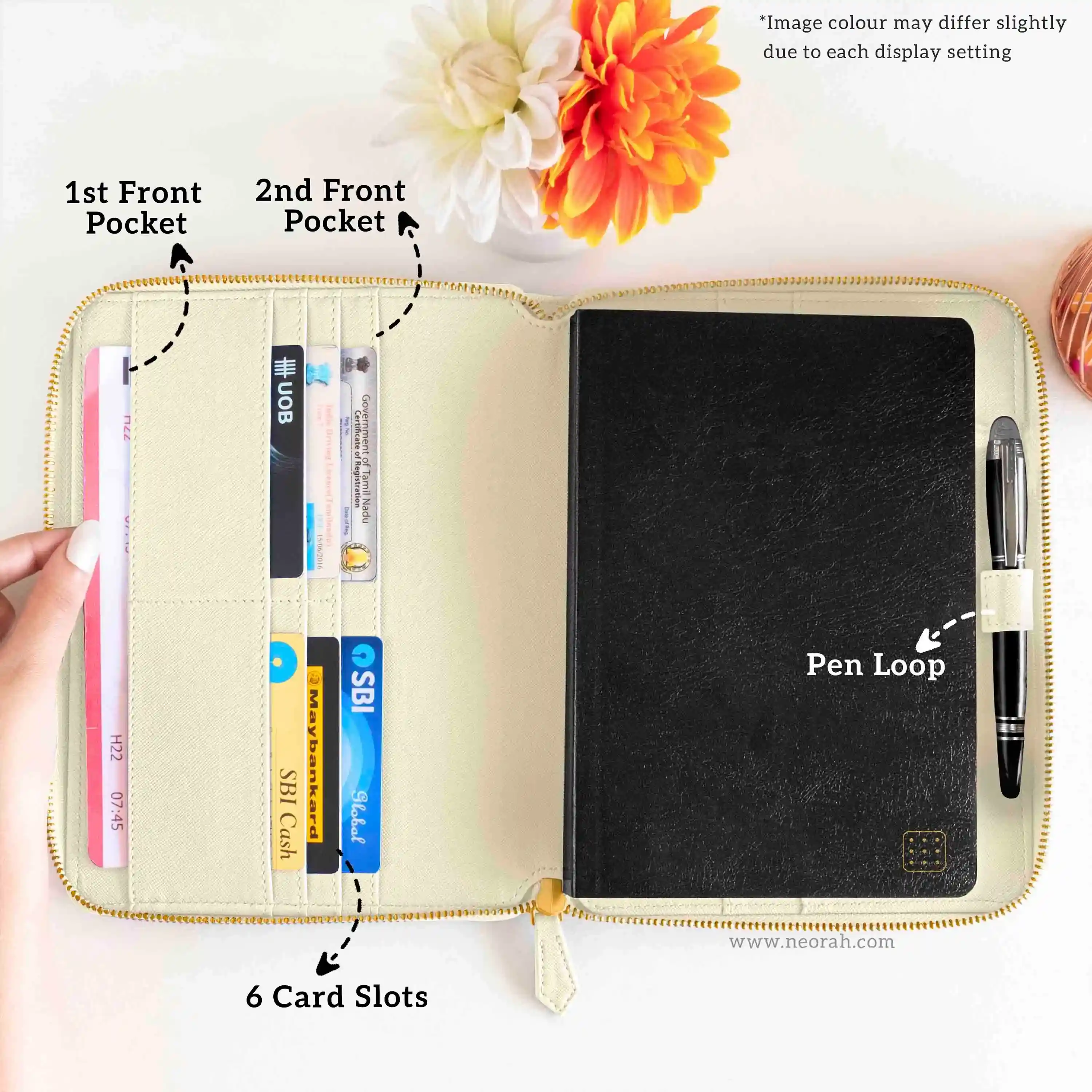 A5 - REFILLABLE QUILTED ORGANISER SLEEVE - ZIP - Image 88