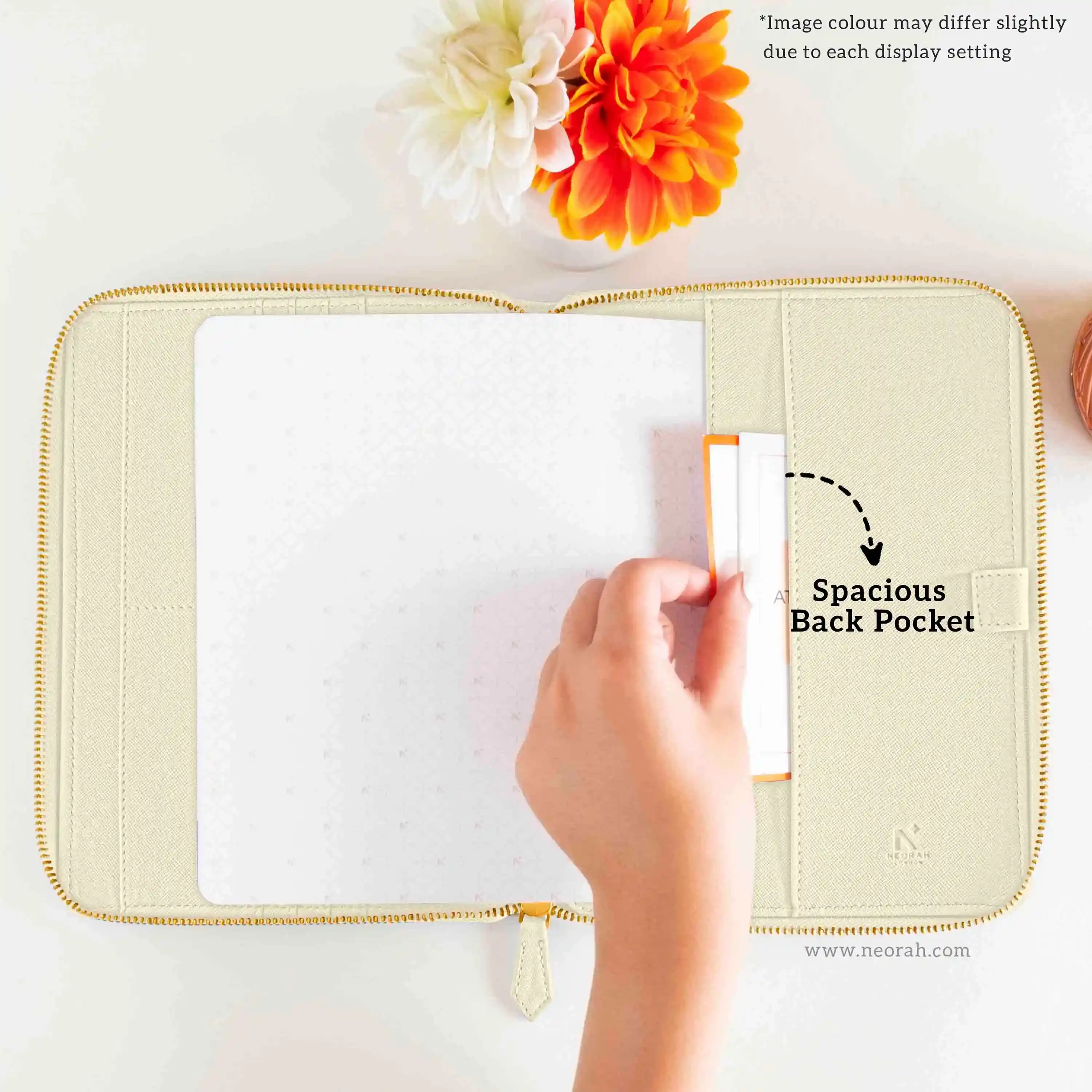 A5 - REFILLABLE QUILTED ORGANISER SLEEVE - ZIP - Image 90