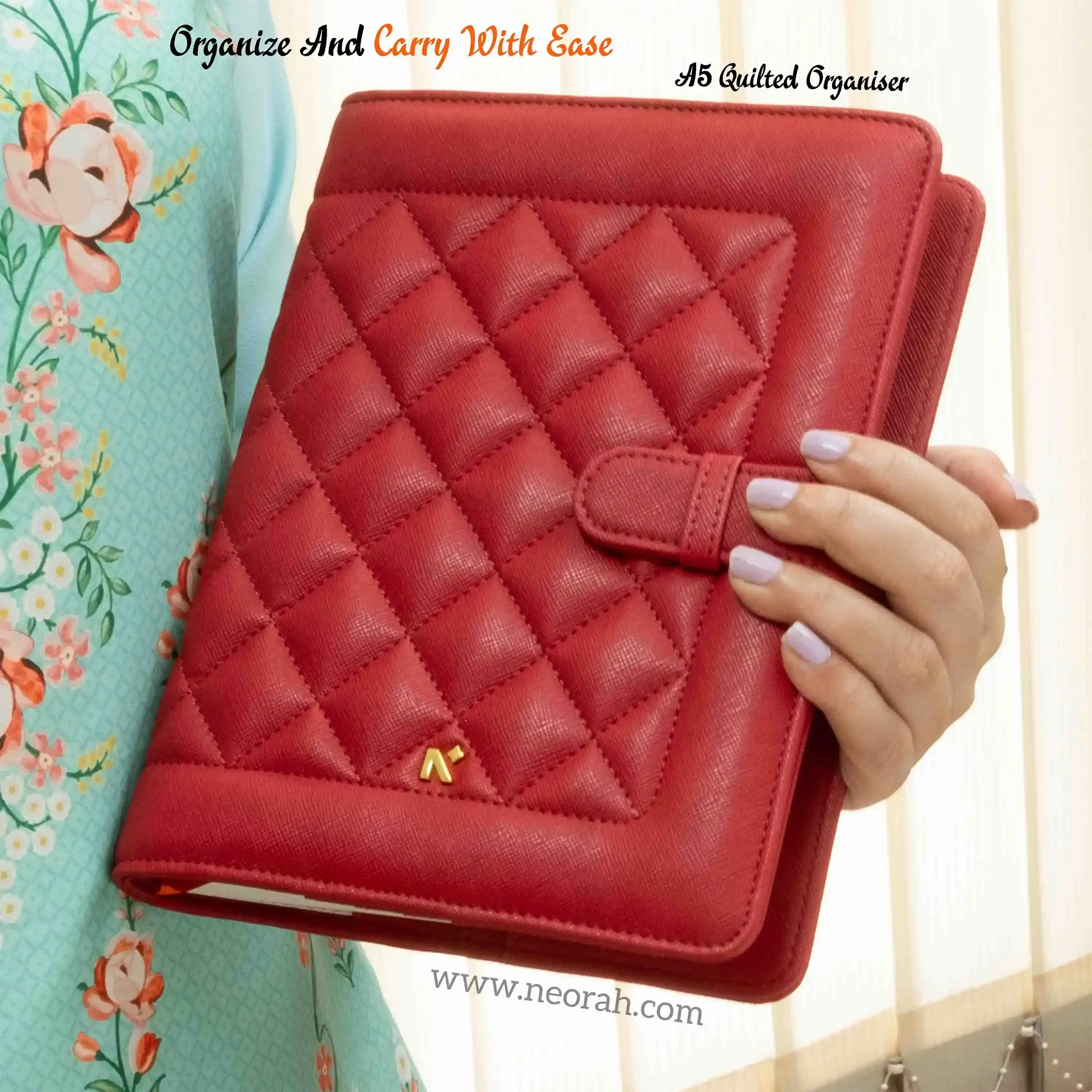 A5 - REFILLABLE QUILTED ORGANISER SLEEVE WITH LOOP - Image 122