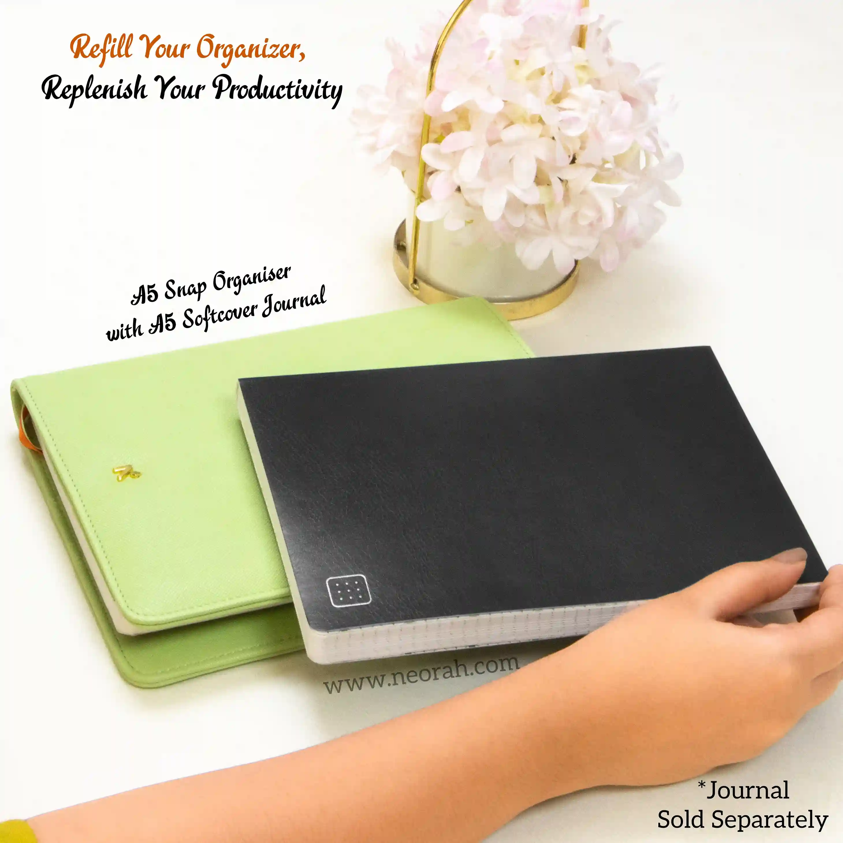 A5 - REFILLABLE ORGANISER SLEEVE - SNAP BUTTON - Image 142