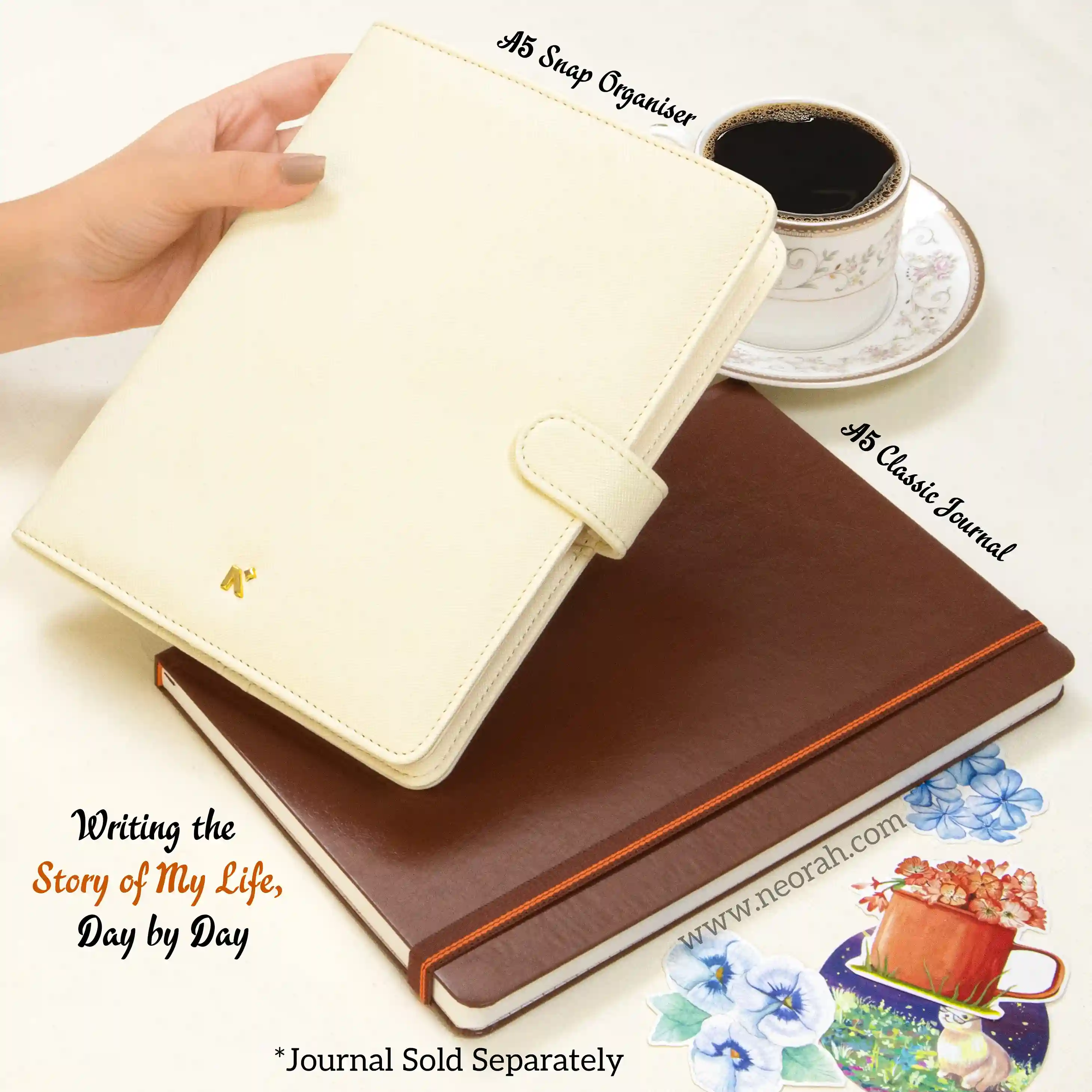 A5 - REFILLABLE ORGANISER SLEEVE - SNAP BUTTON - Image 16