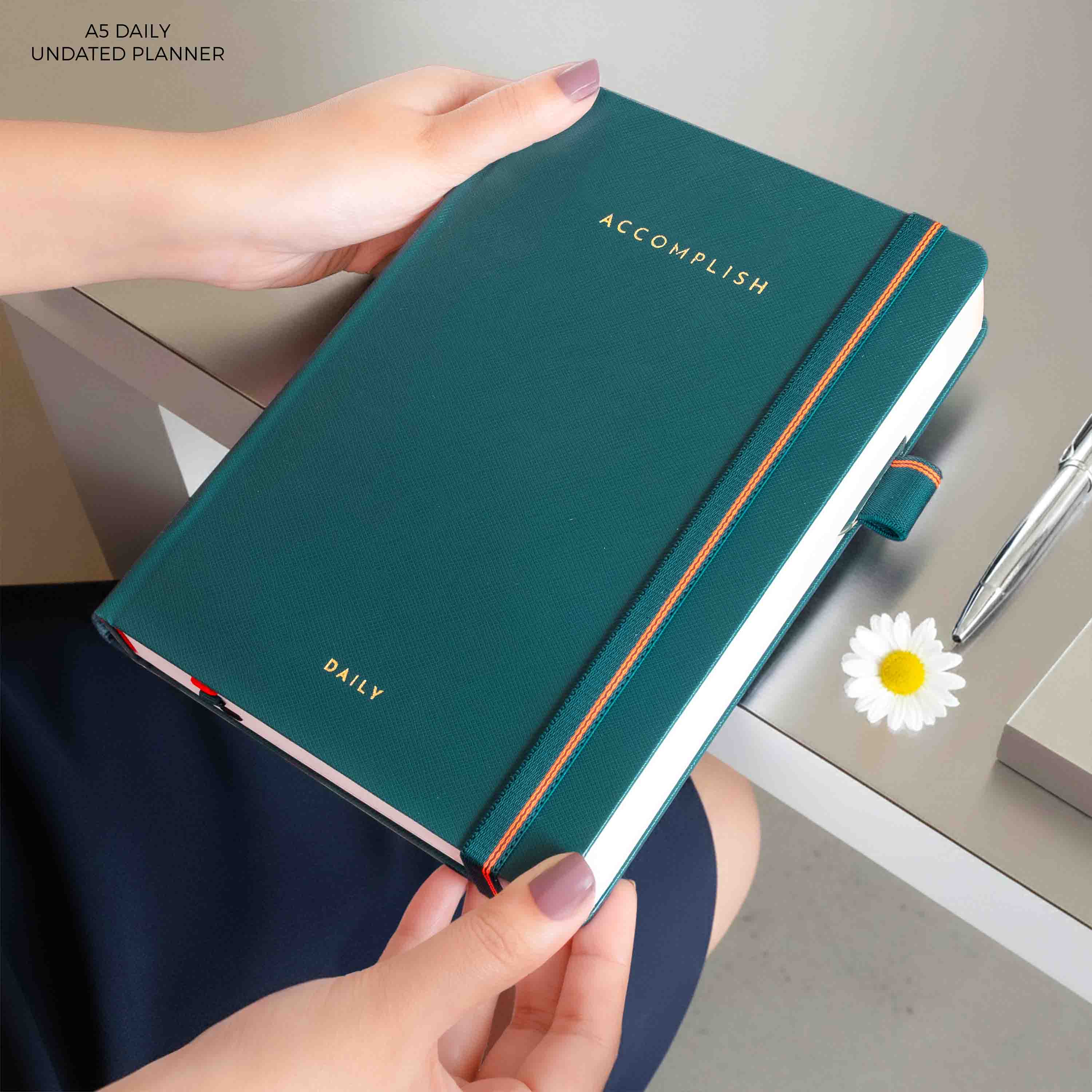 A5 - UNDATED - DAILY PLANNER - HARD COVER - Image 18