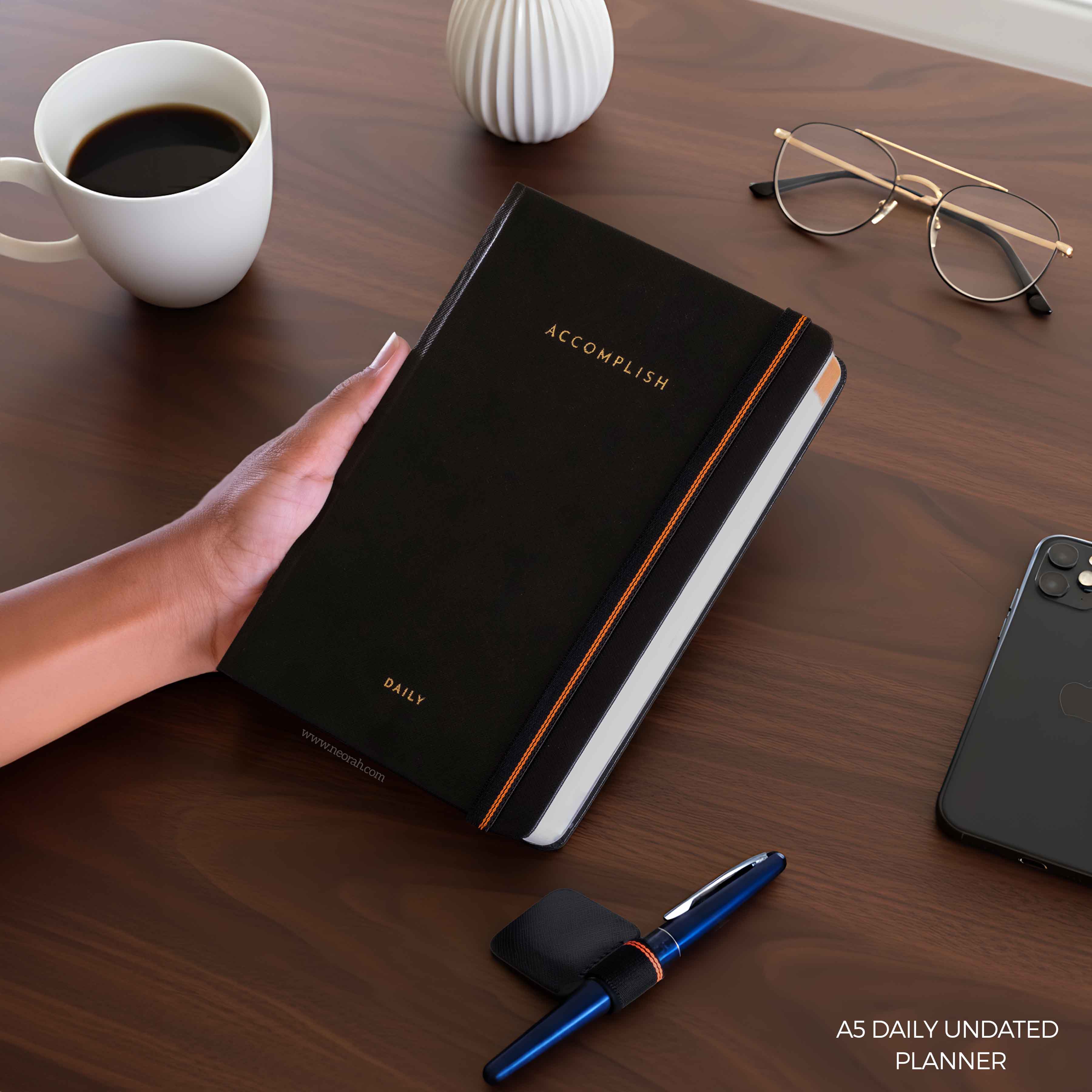 A5 - UNDATED - DAILY PLANNER - HARD COVER - Image 34