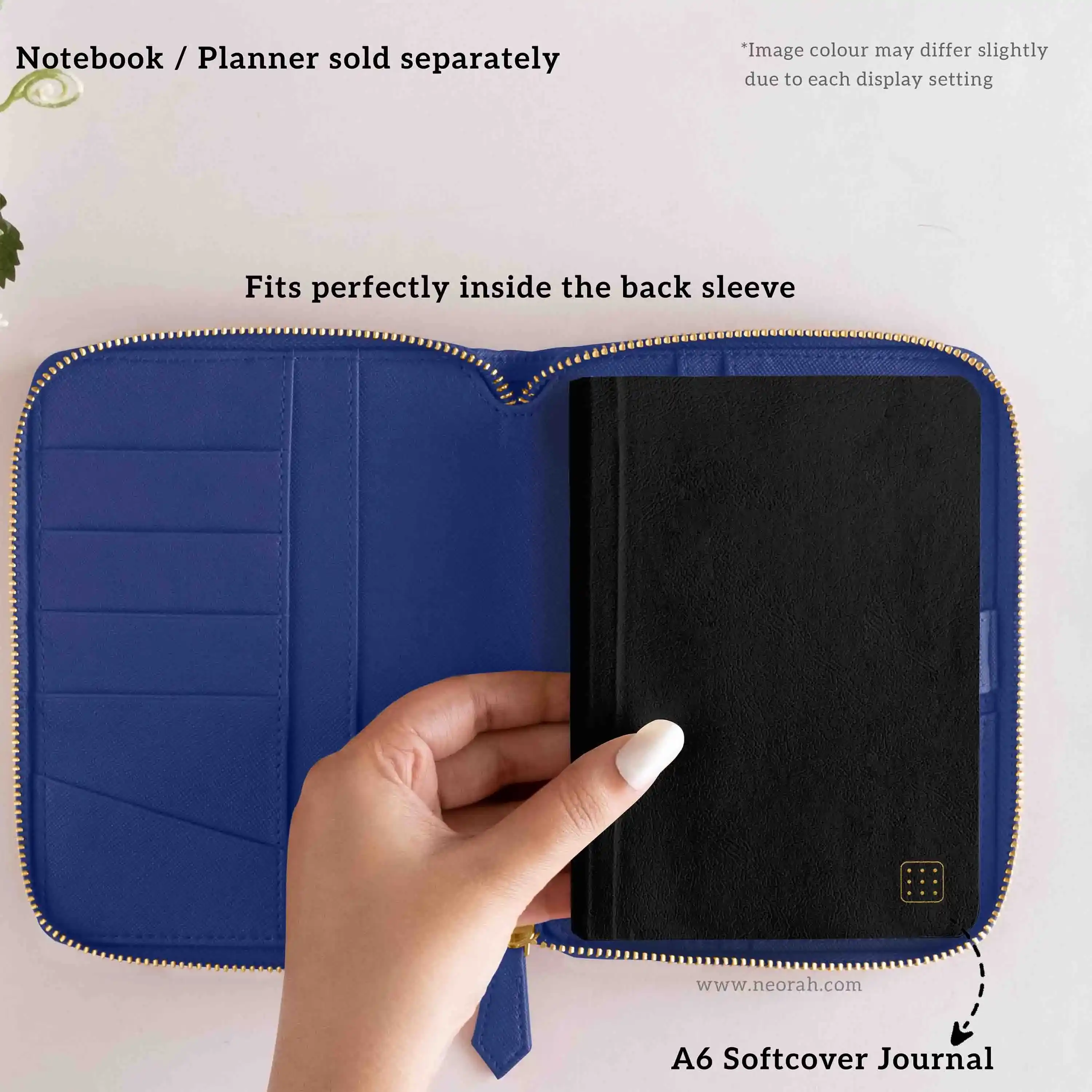 A6 - REFILLABLE QUILTED ORGANISER SLEEVE - ZIP - Image 101