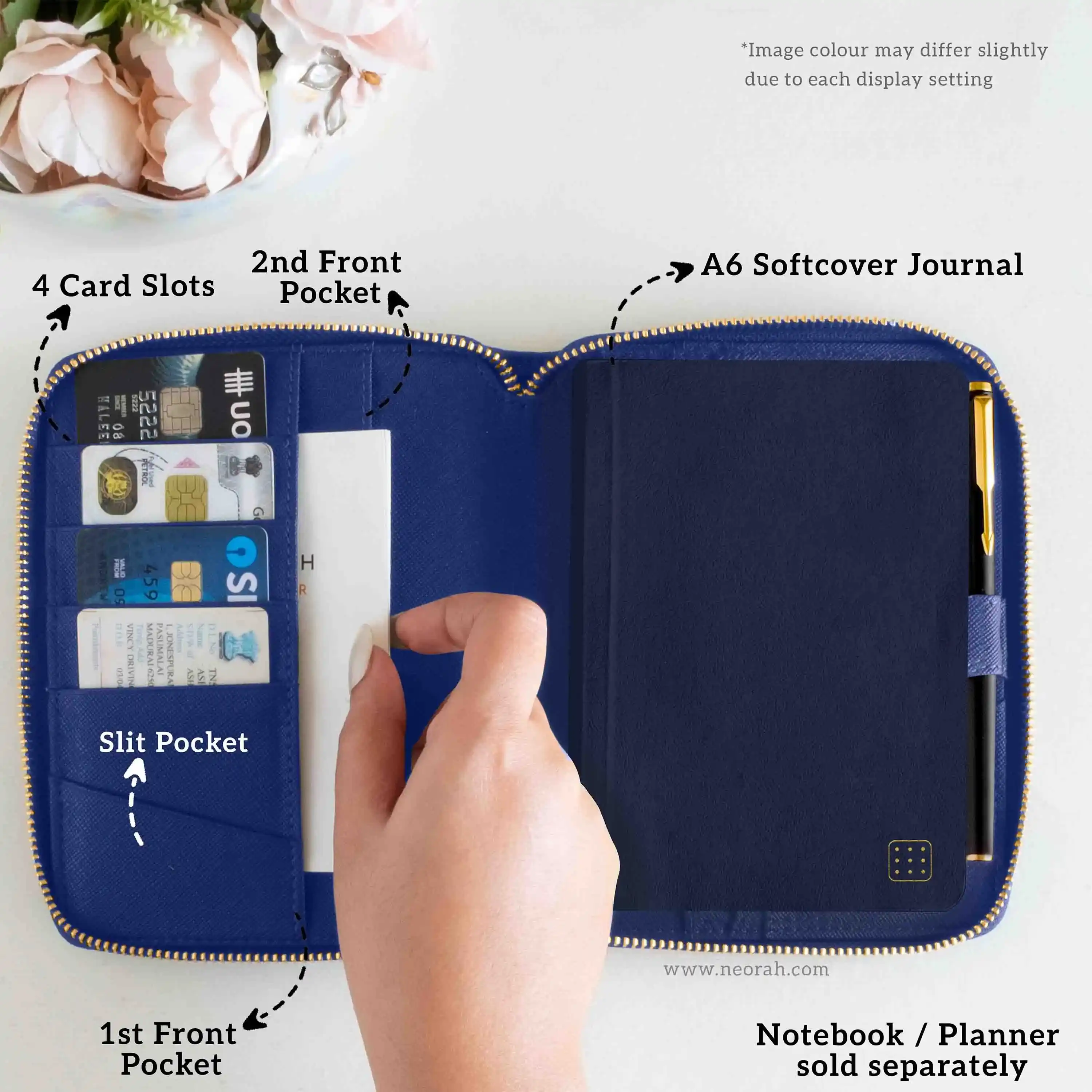 A6 - REFILLABLE QUILTED ORGANISER SLEEVE - ZIP - Image 107