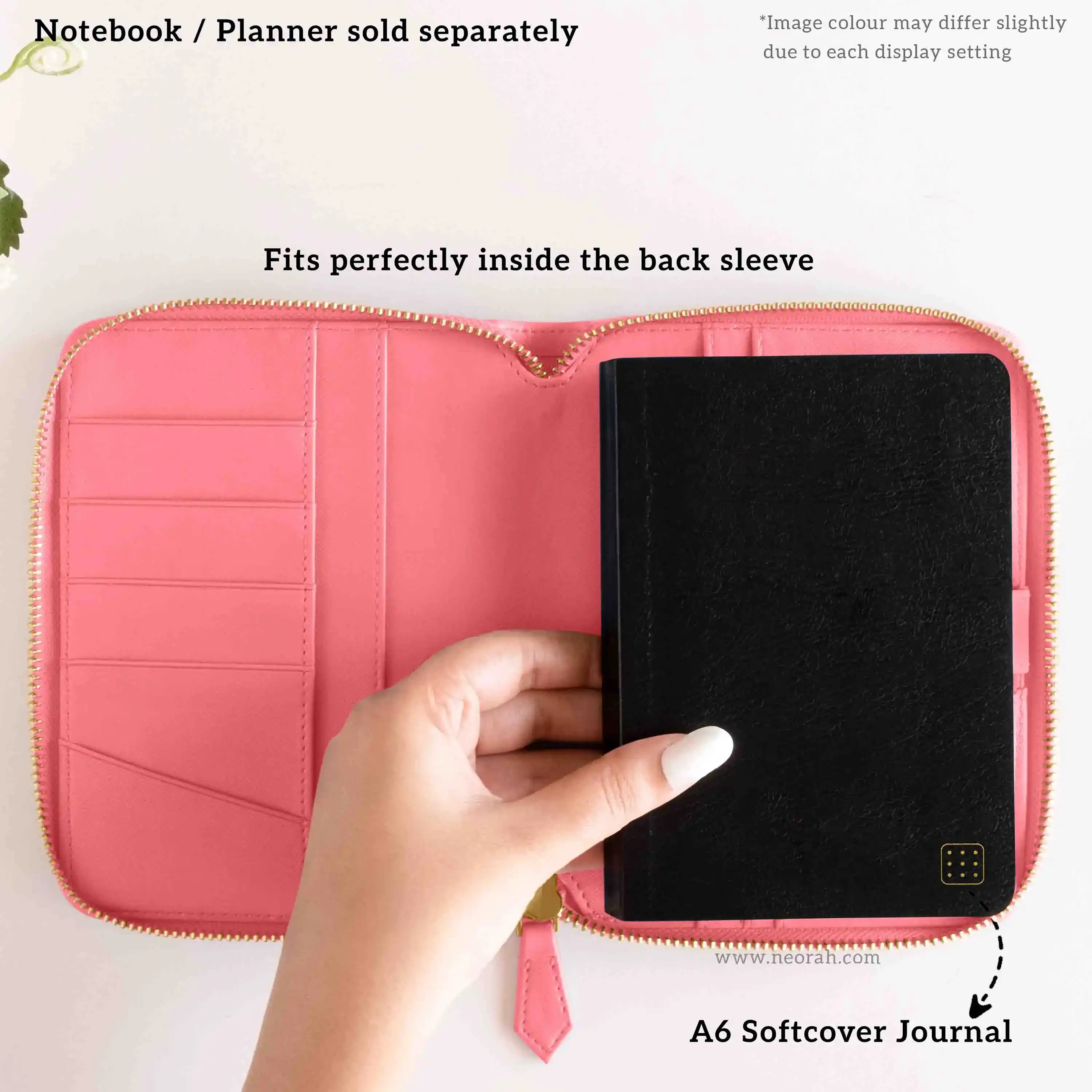 A6 - REFILLABLE QUILTED ORGANISER SLEEVE - ZIP - Image 127
