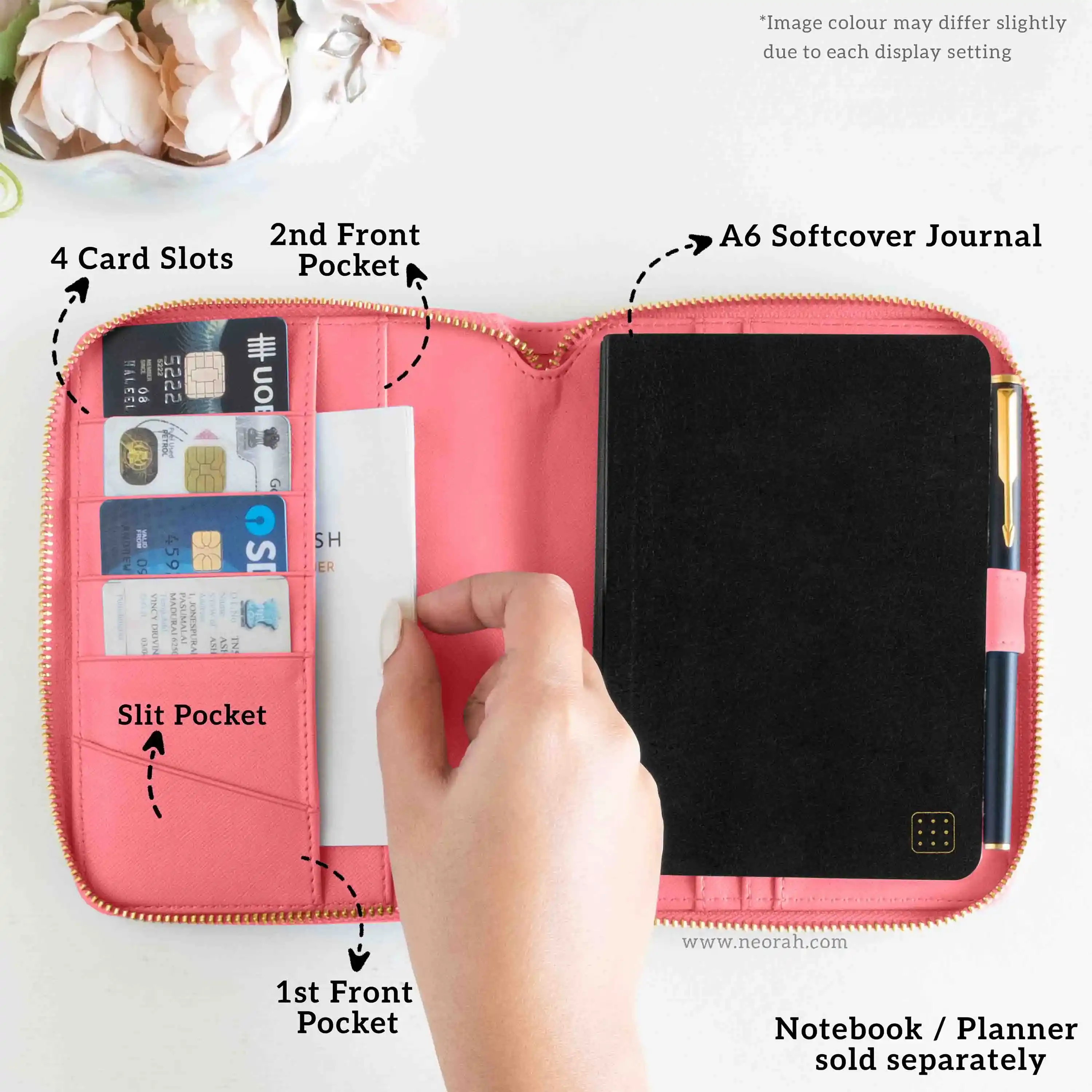 A6 - REFILLABLE QUILTED ORGANISER SLEEVE - ZIP - Image 128