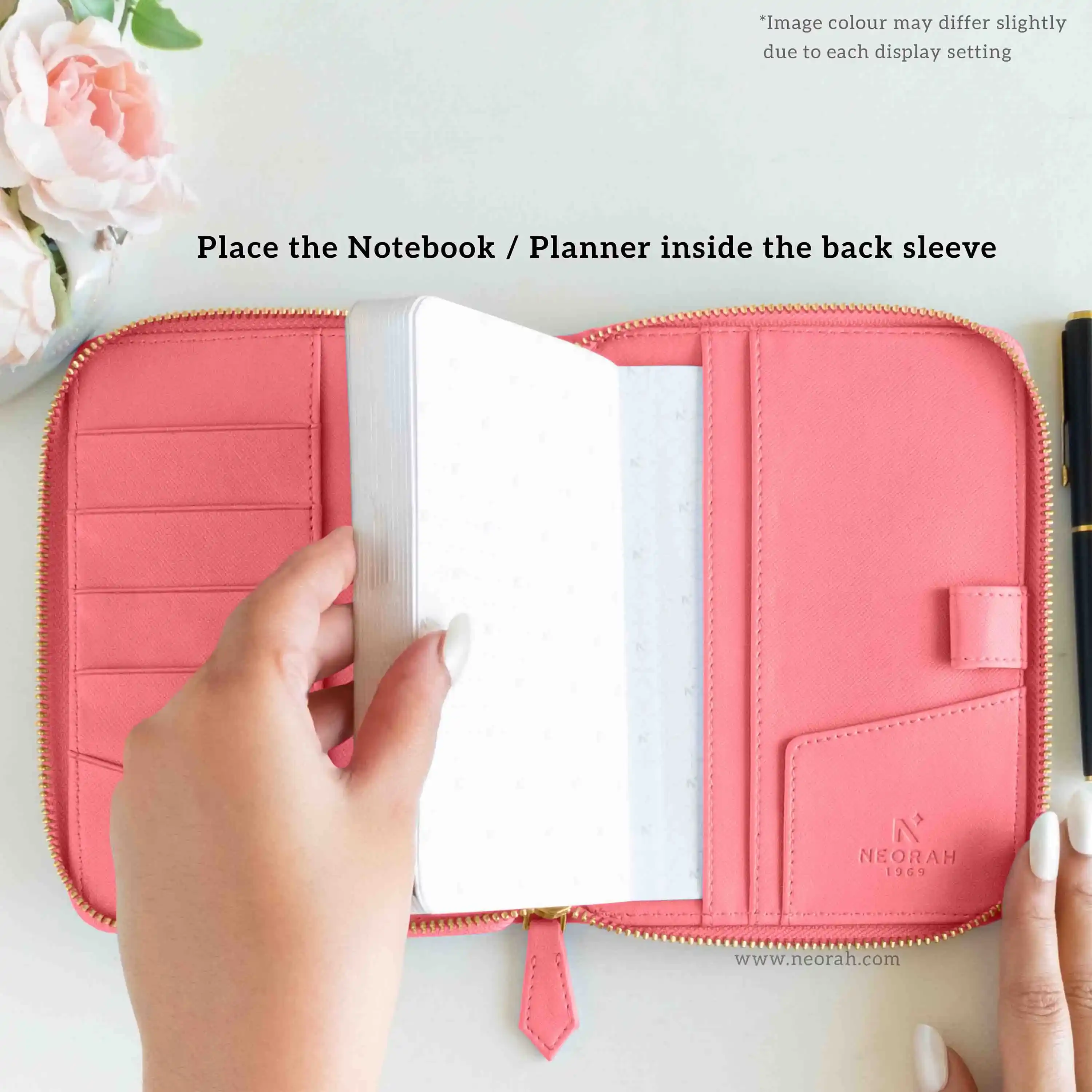 A6 - REFILLABLE QUILTED ORGANISER SLEEVE - ZIP - Image 129