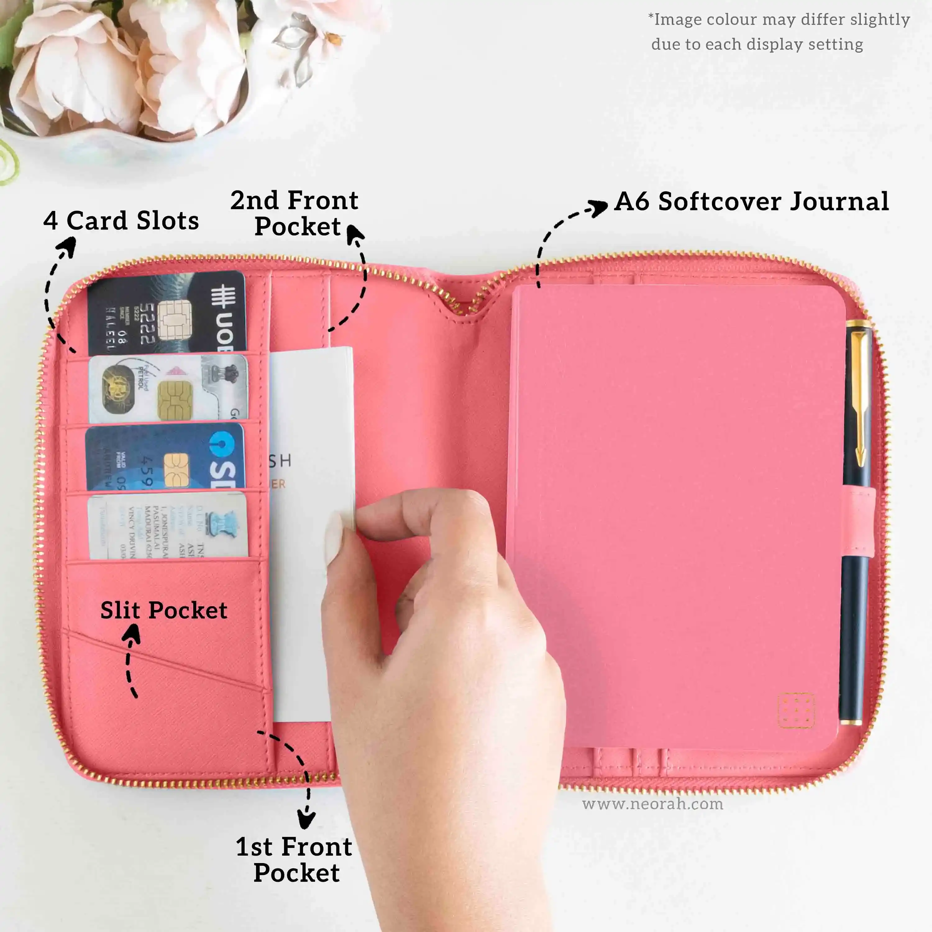 A6 - REFILLABLE QUILTED ORGANISER SLEEVE - ZIP - Image 133