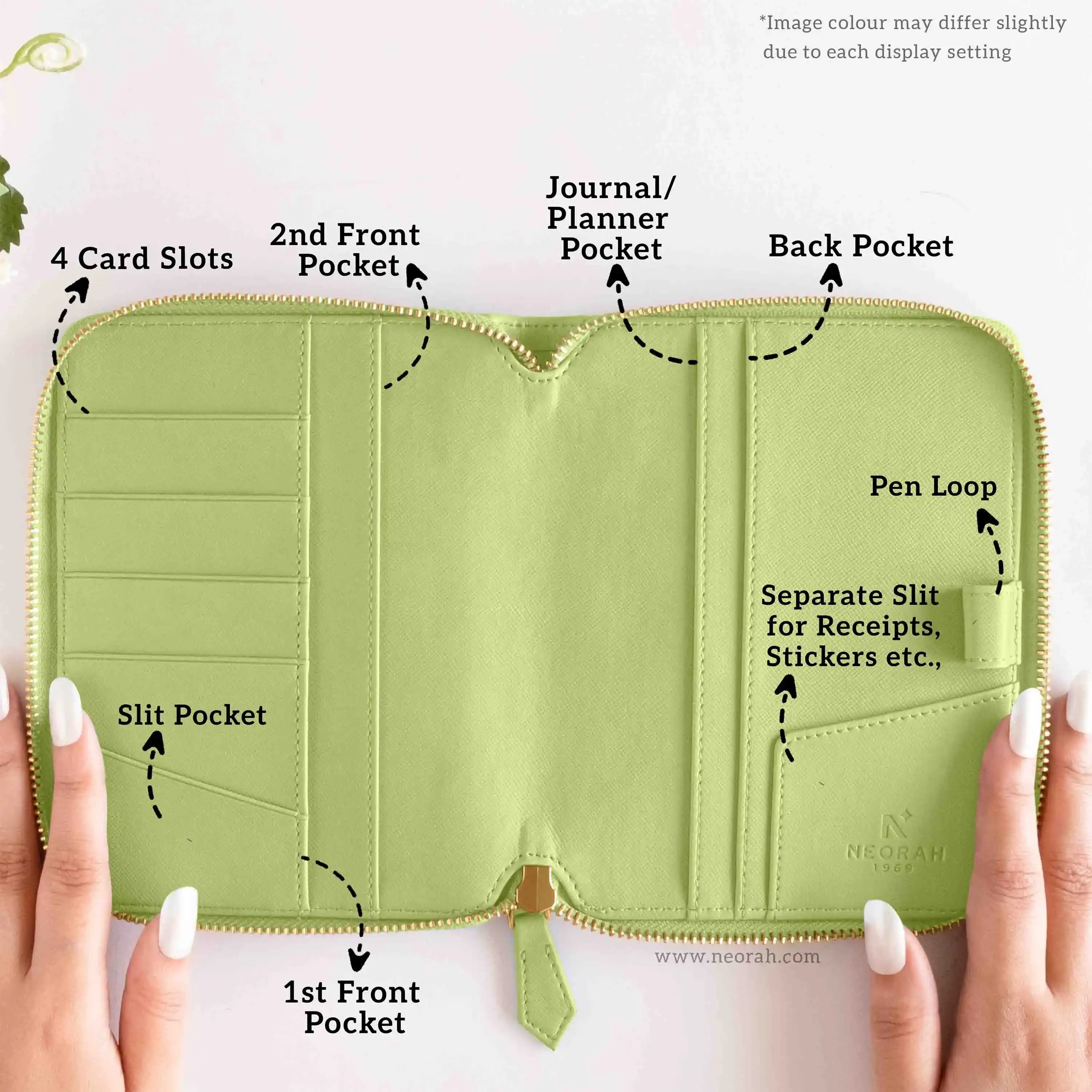 A6 - REFILLABLE QUILTED ORGANISER SLEEVE - ZIP - Image 15