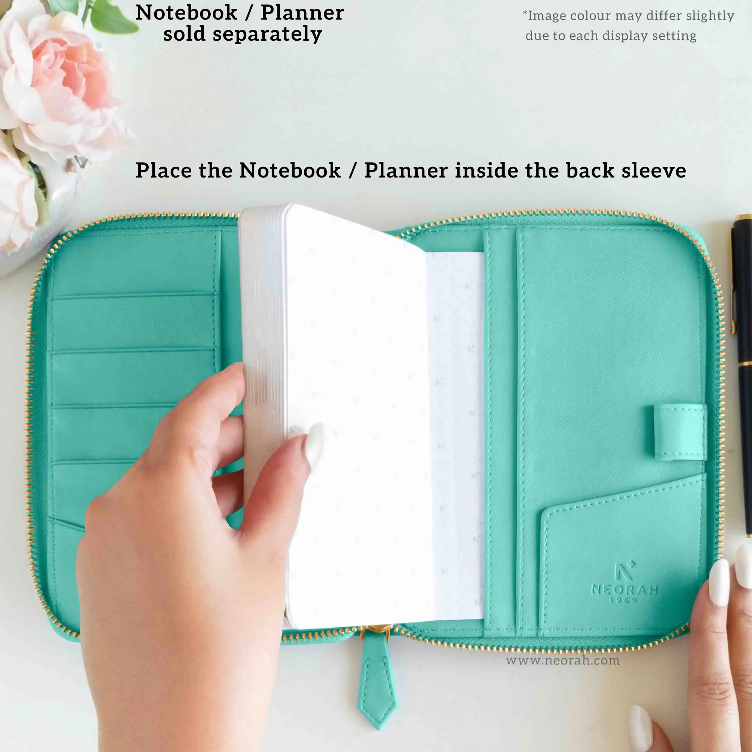 A6 - REFILLABLE QUILTED ORGANISER SLEEVE - ZIP - Image 161