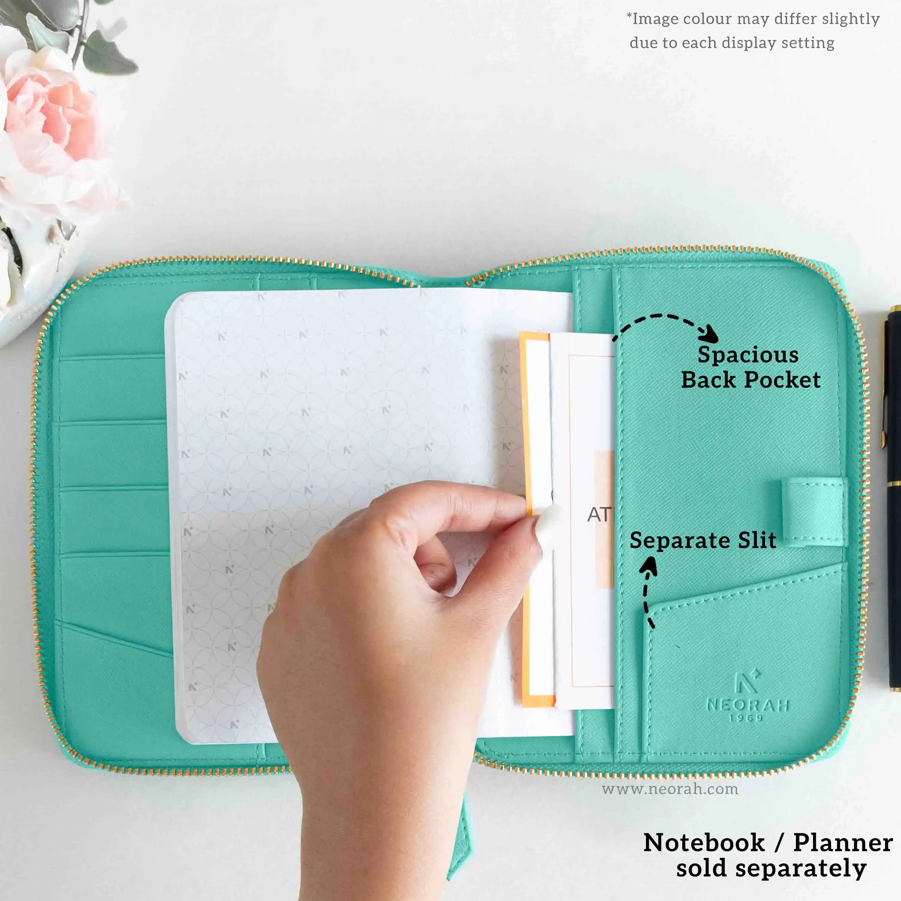 A6 - REFILLABLE QUILTED ORGANISER SLEEVE - ZIP - Image 162