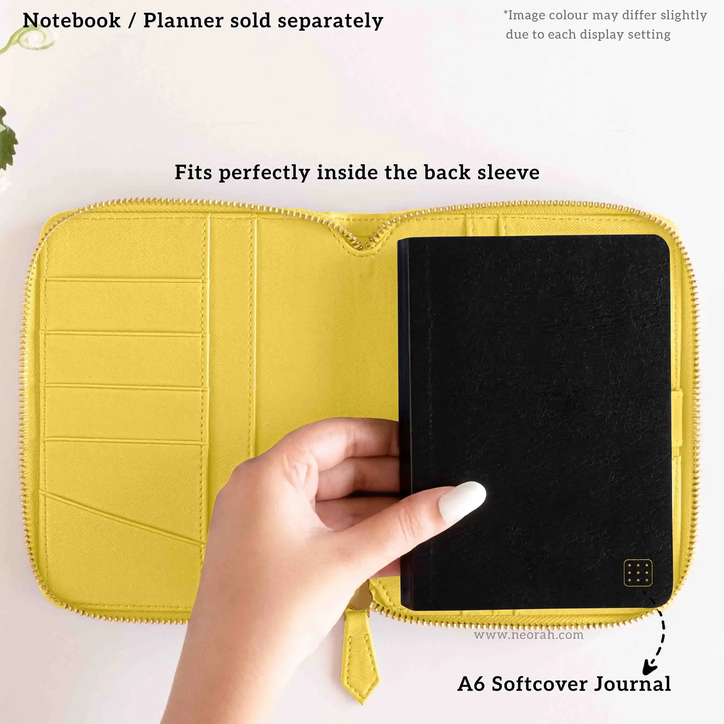 A6 - REFILLABLE QUILTED ORGANISER SLEEVE - ZIP - Image 173