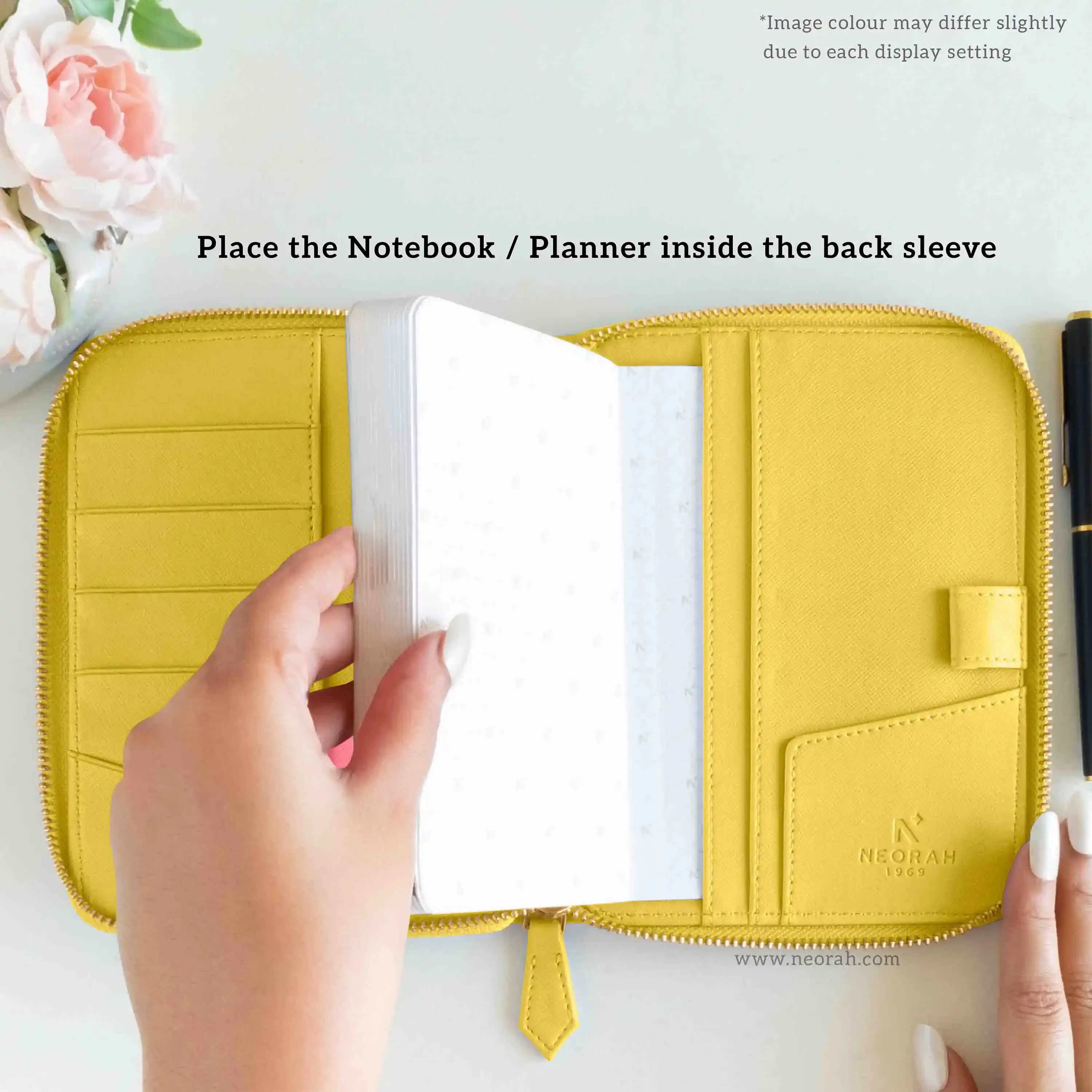 A6 - REFILLABLE QUILTED ORGANISER SLEEVE - ZIP - Image 180