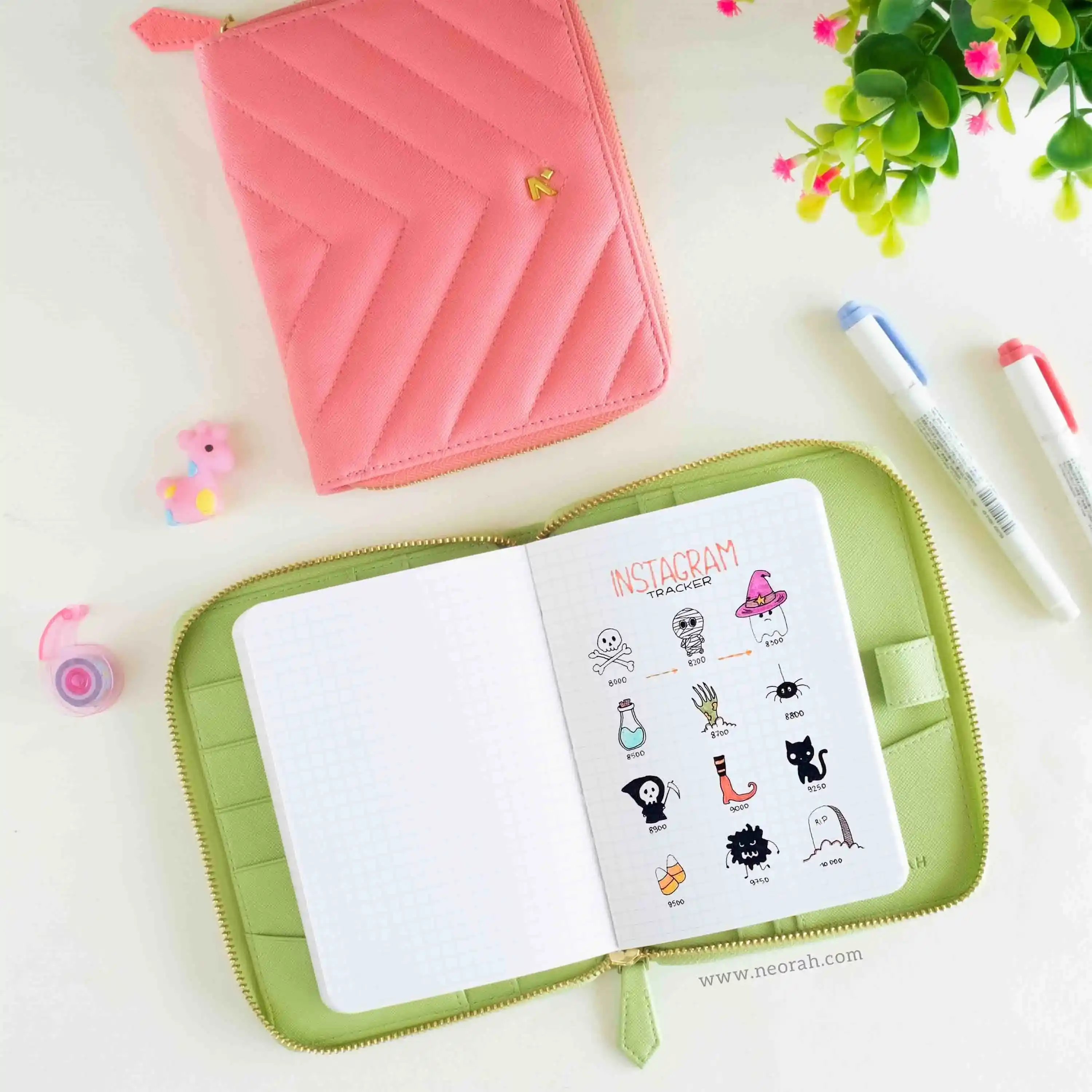 A6 - REFILLABLE QUILTED ORGANISER SLEEVE - ZIP - Image 27