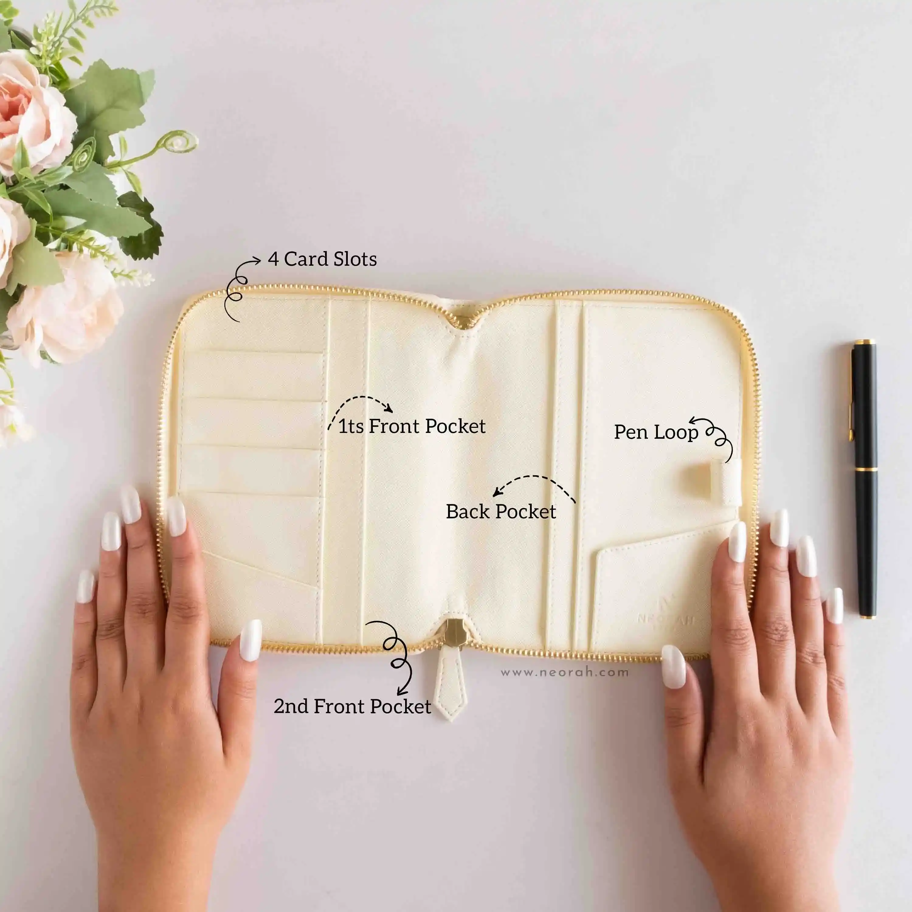 A6 - REFILLABLE QUILTED ORGANISER SLEEVE - ZIP - Image 33