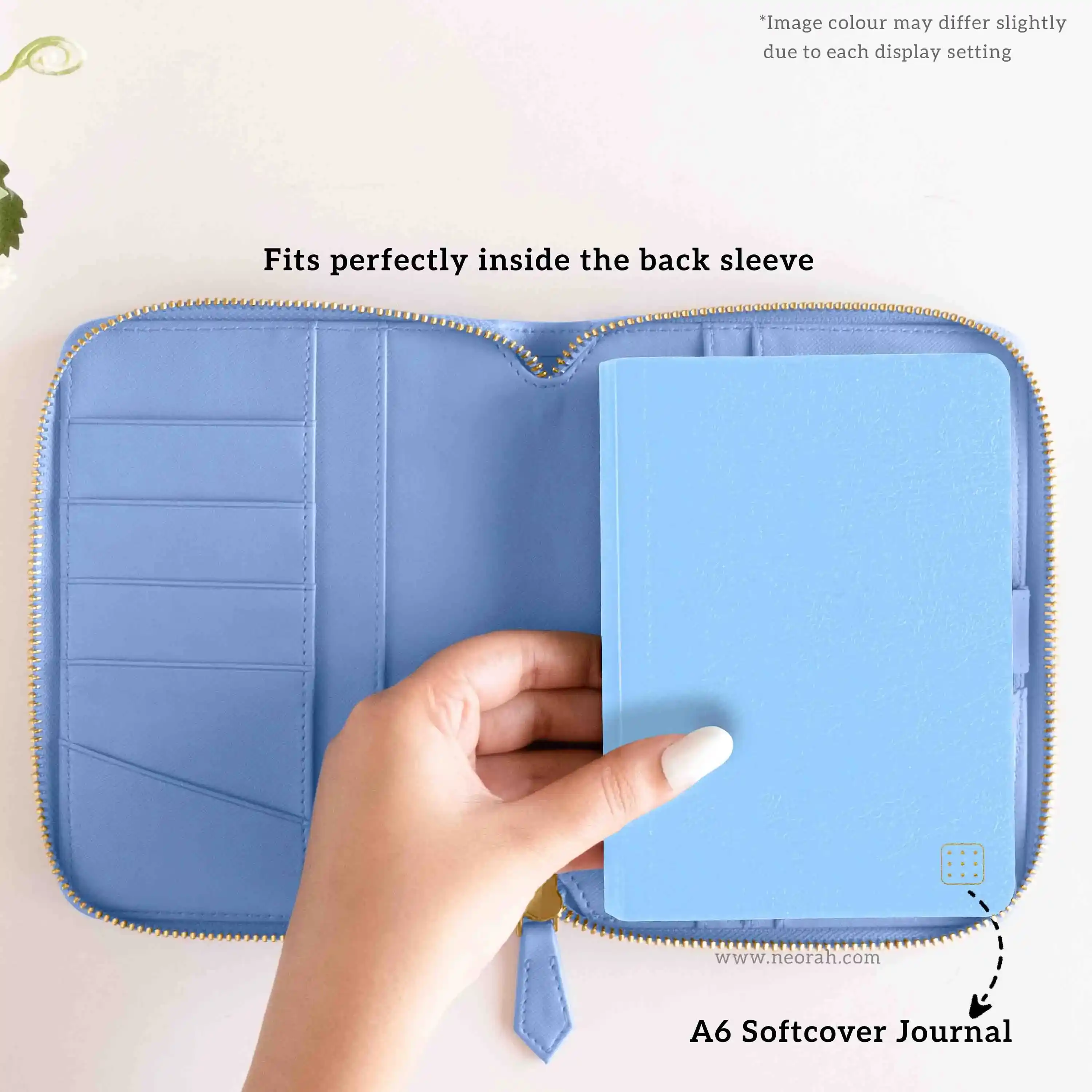 A6 - REFILLABLE QUILTED ORGANISER SLEEVE - ZIP - Image 75