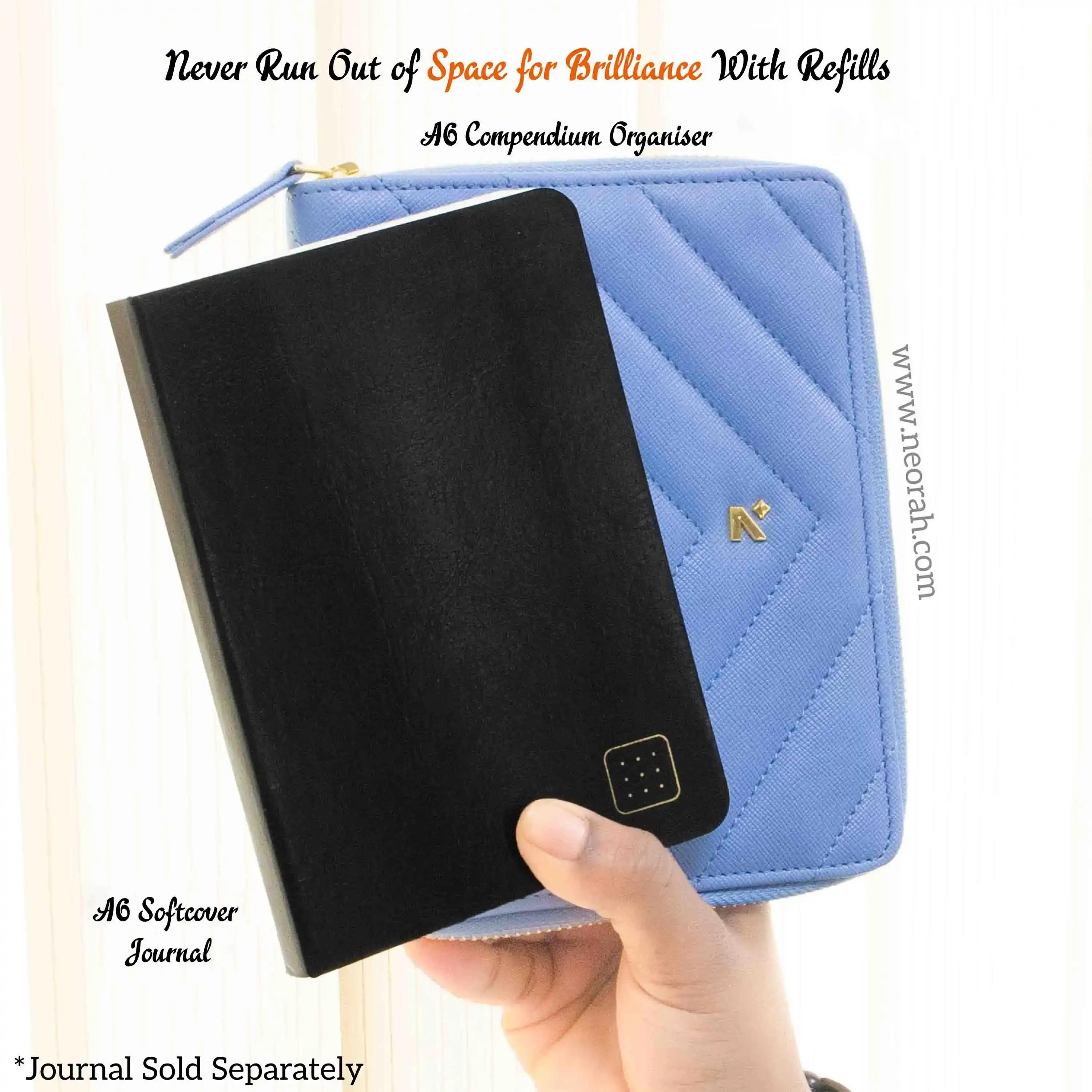 A6 - REFILLABLE QUILTED ORGANISER SLEEVE - ZIP - Image 81