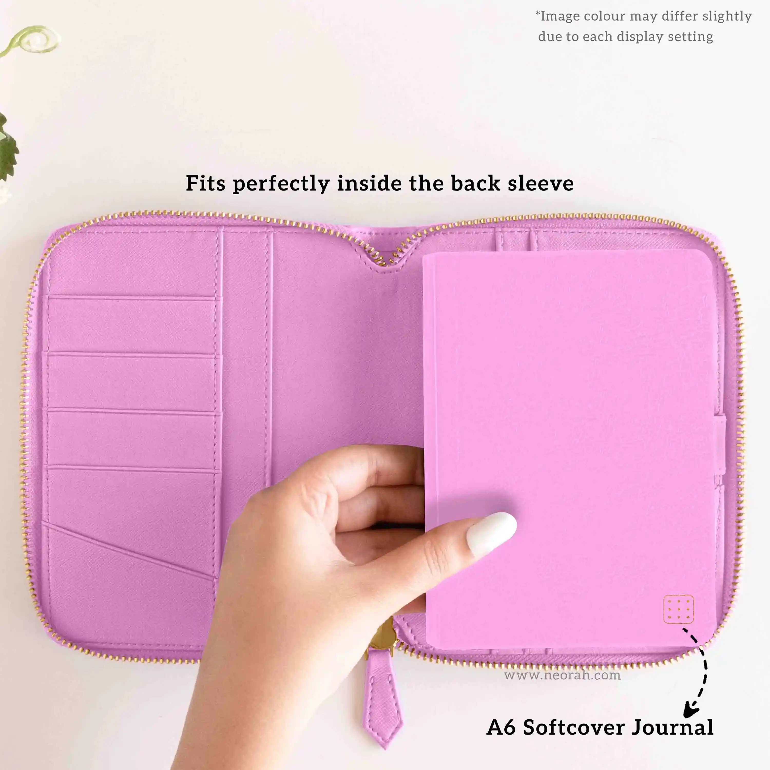 A6 - REFILLABLE QUILTED ORGANISER SLEEVE - ZIP - Image 90