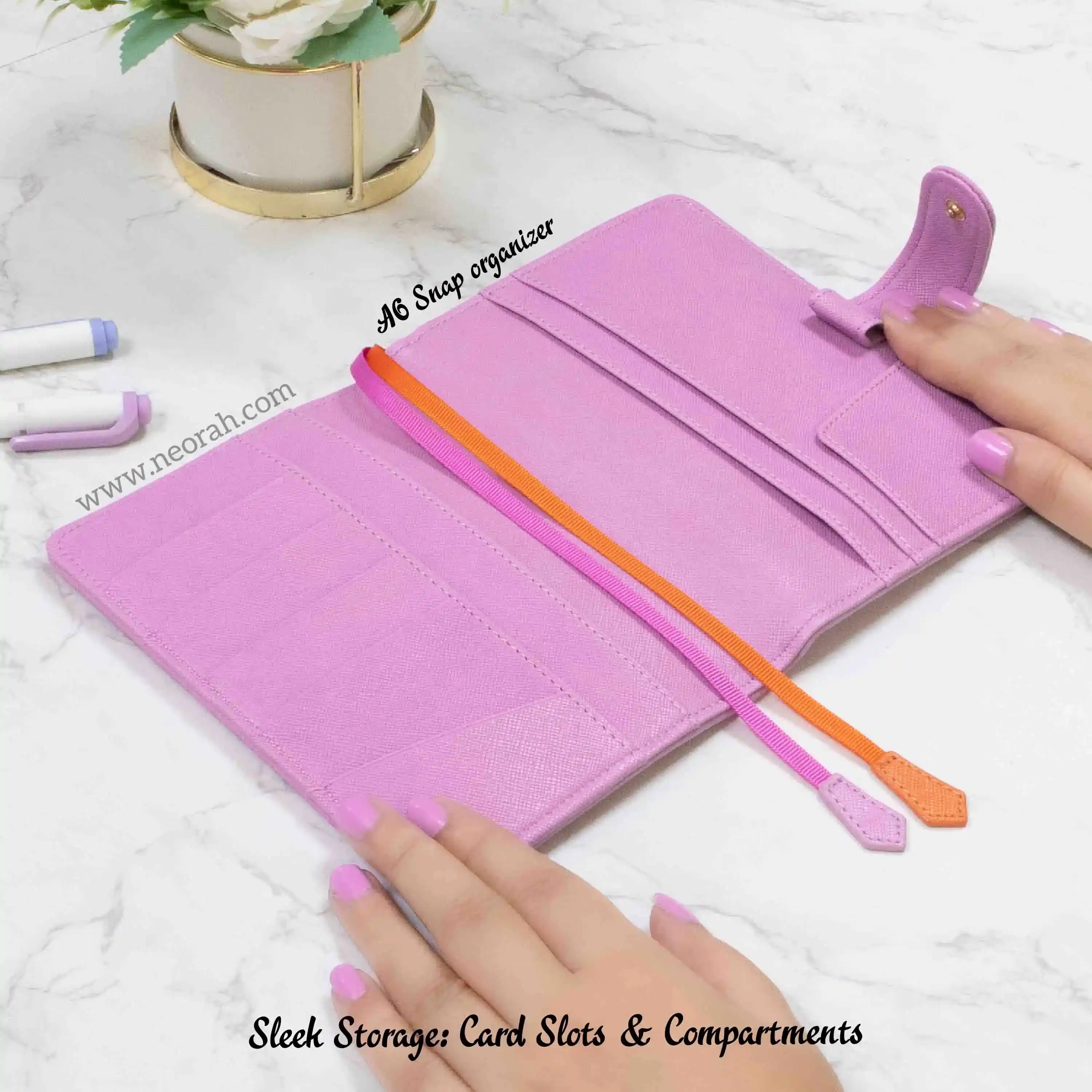 A6 - REFILLABLE ORGANISER SLEEVE - SNAP BUTTON - Image 85