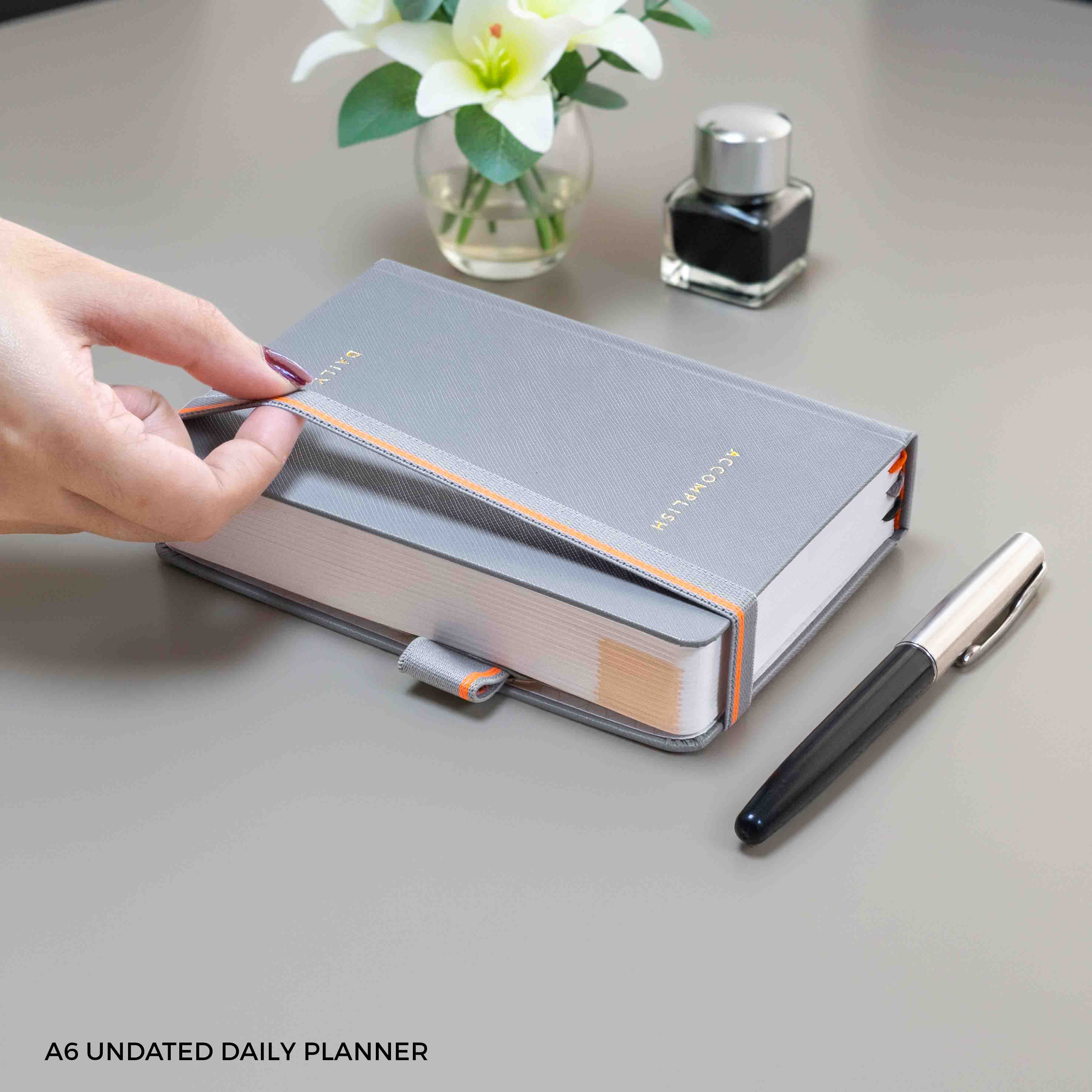 A6 - UNDATED - DAILY PLANNER - HARD COVER - Image 10