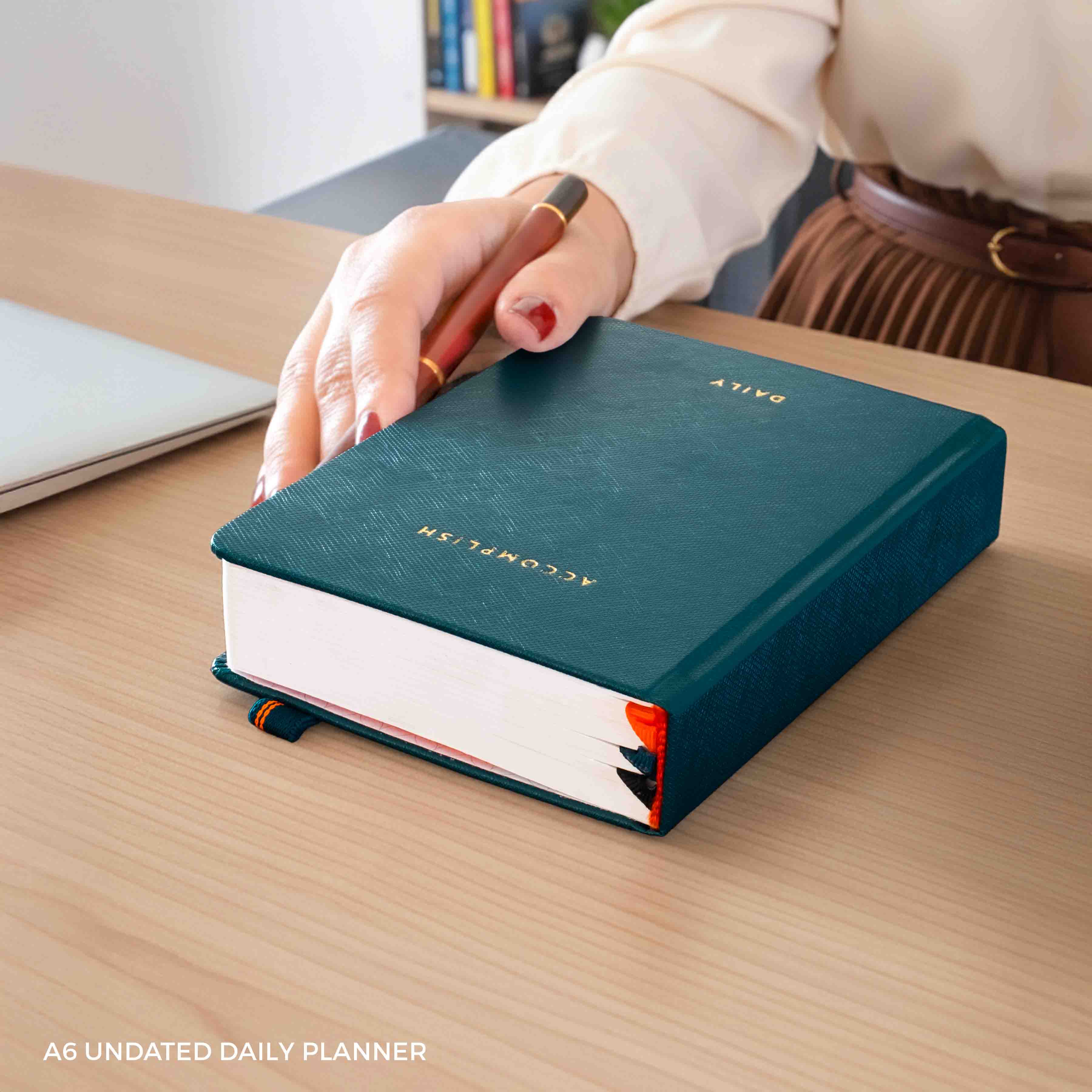 A6 - UNDATED - DAILY PLANNER - HARD COVER - Image 35